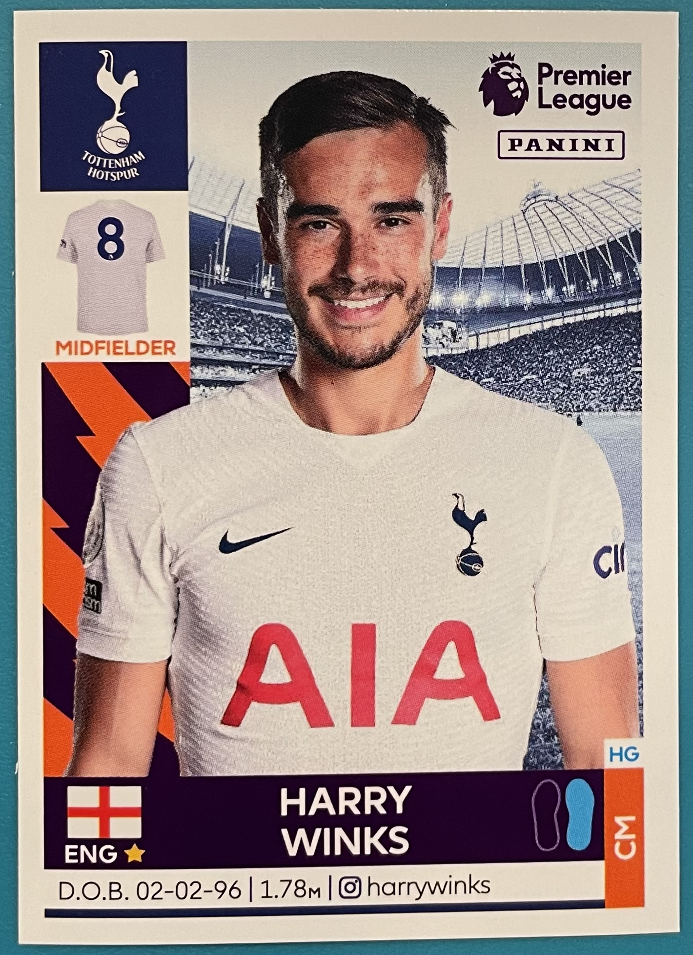 harry winks 2022 panini sticker