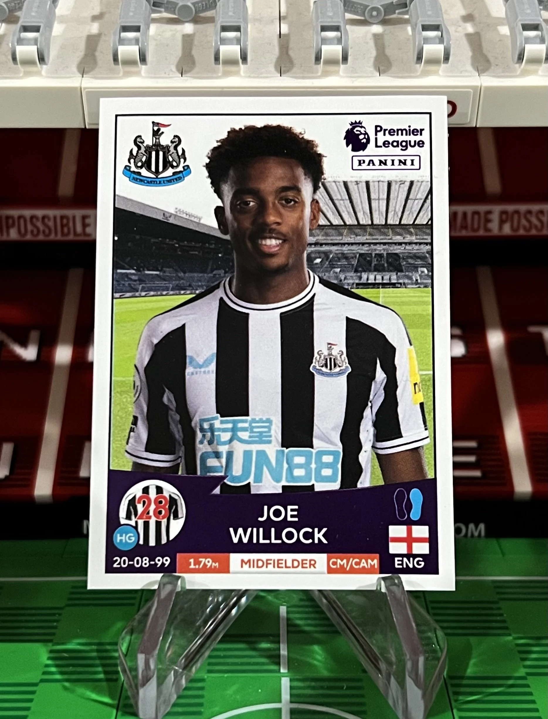 joe willock 2023 panini sticker
