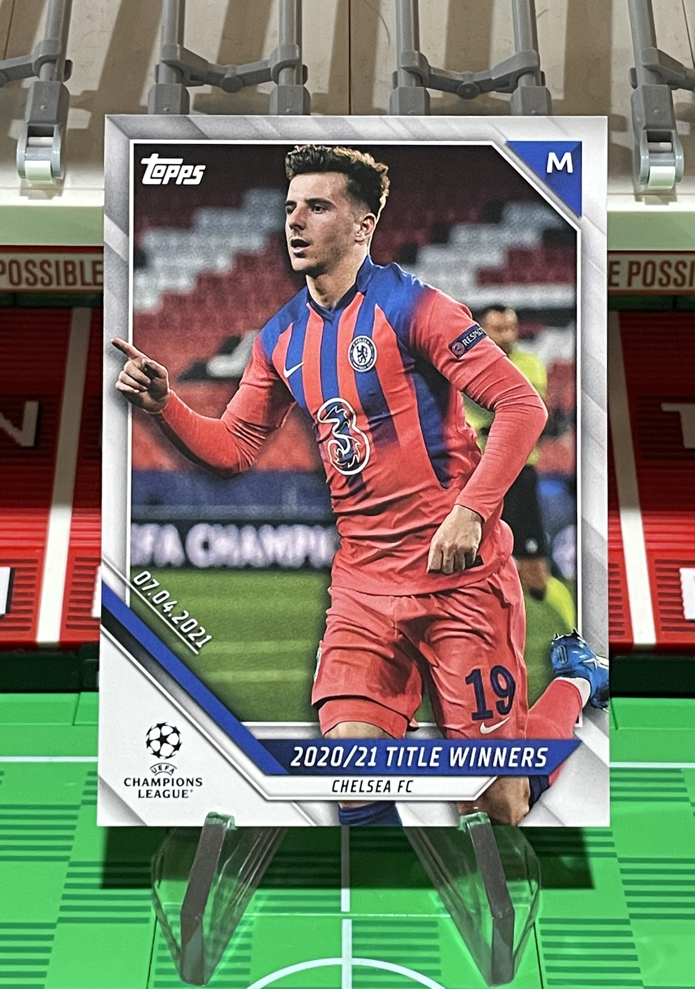 mason mount 2021-22 topps champions league title winners card