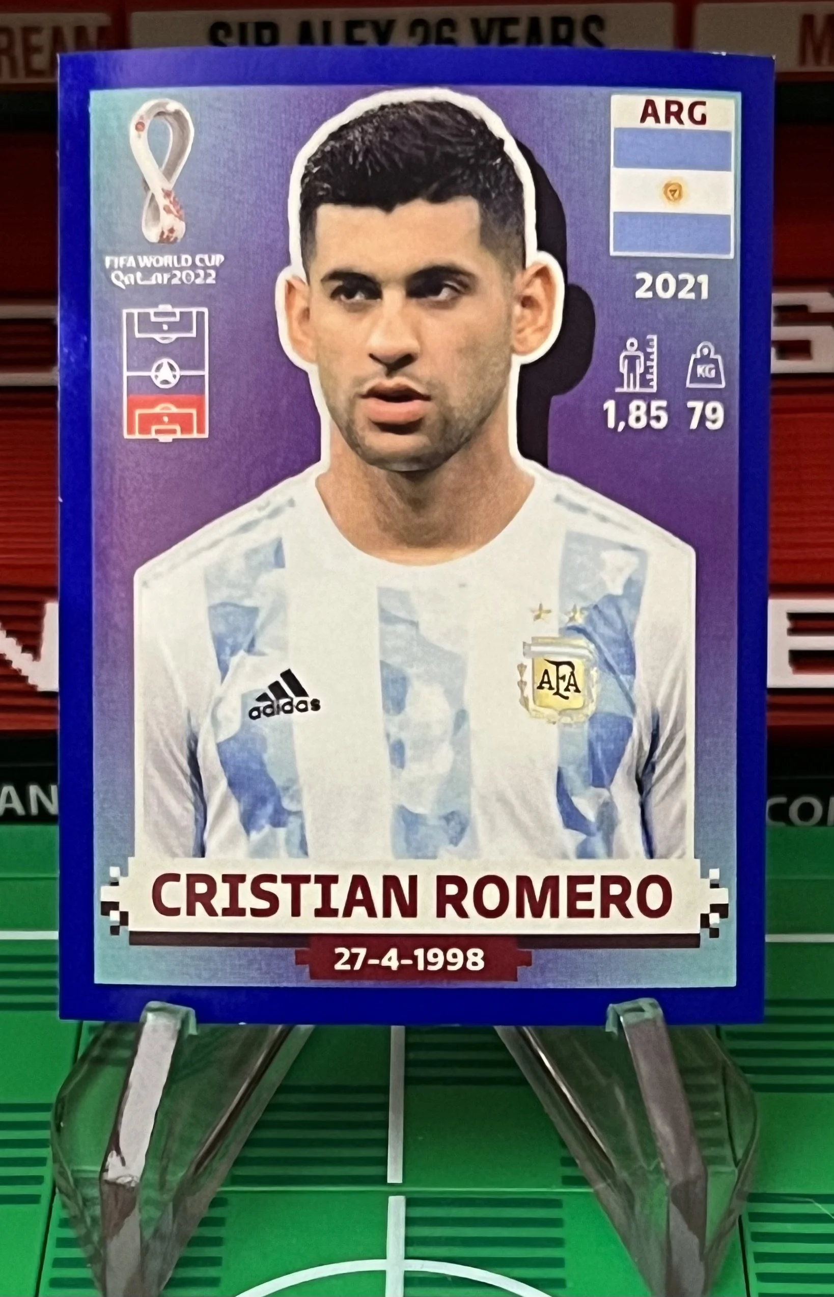cristian romero world cup qatar panini sticker.
