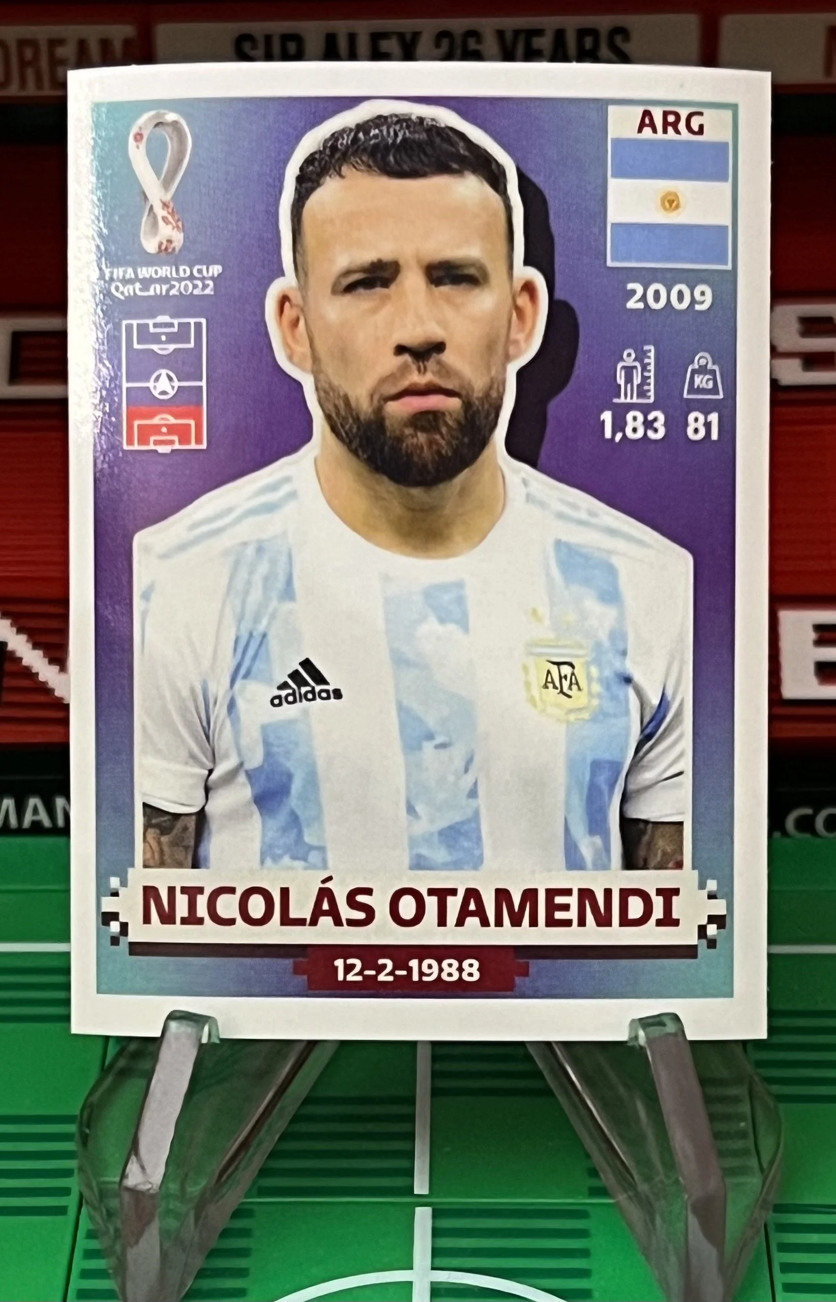 nicolas otamendi world cup qatar panini sticker