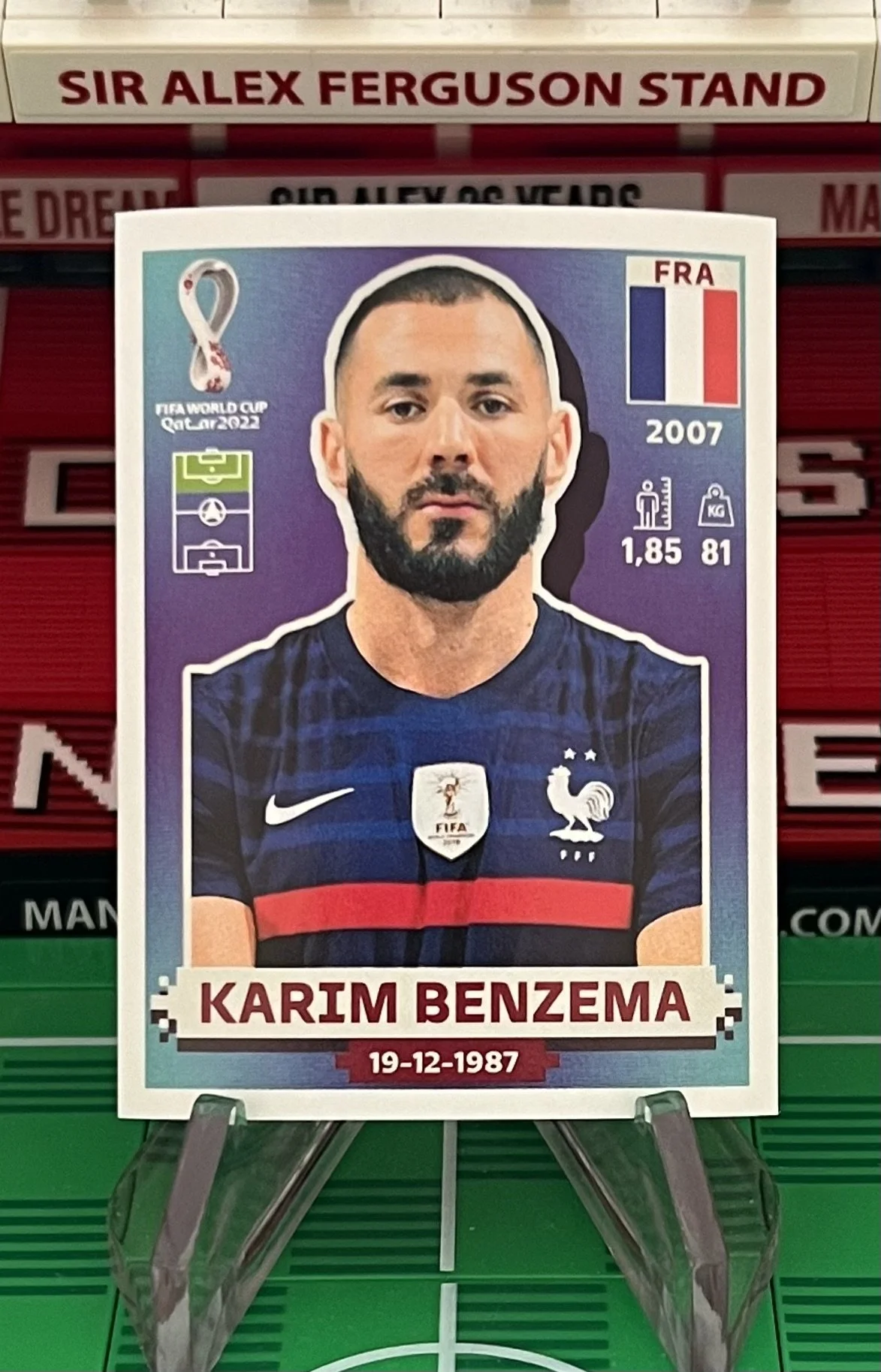 karim benzema world cup qatar panini sticker