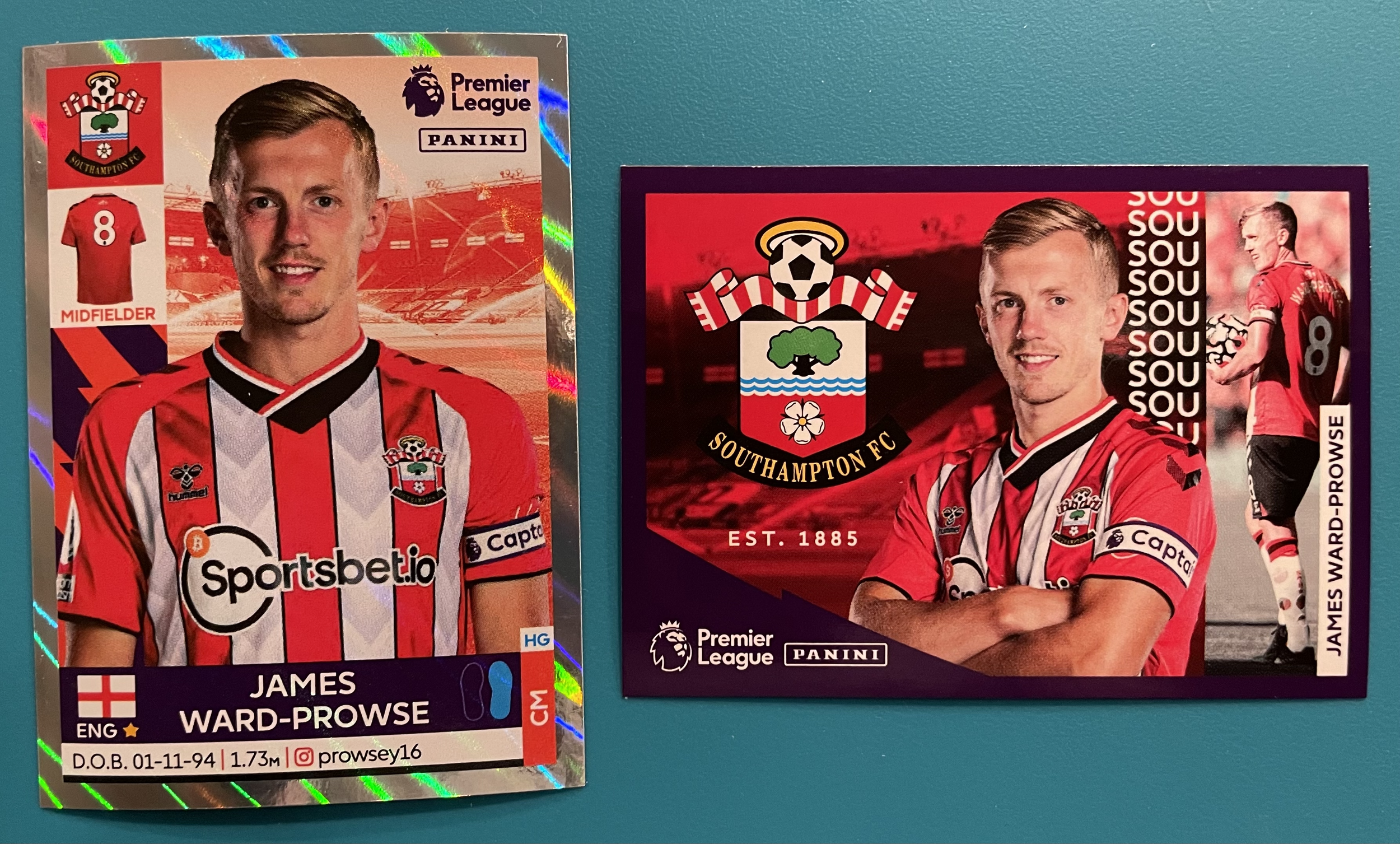 james ward prowse 2022 panini sticker