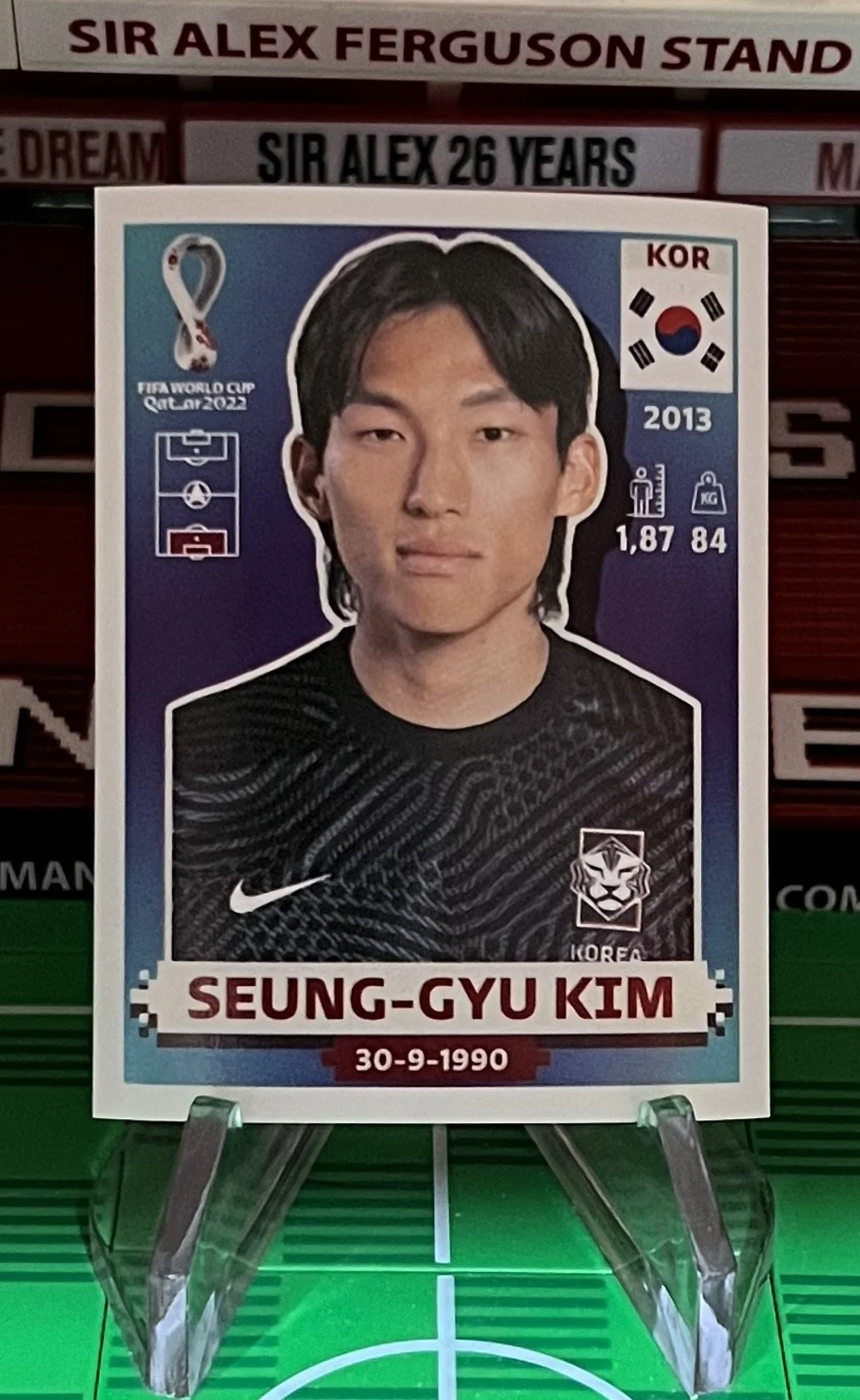 seung gyu kim world cup qatar panini sticker