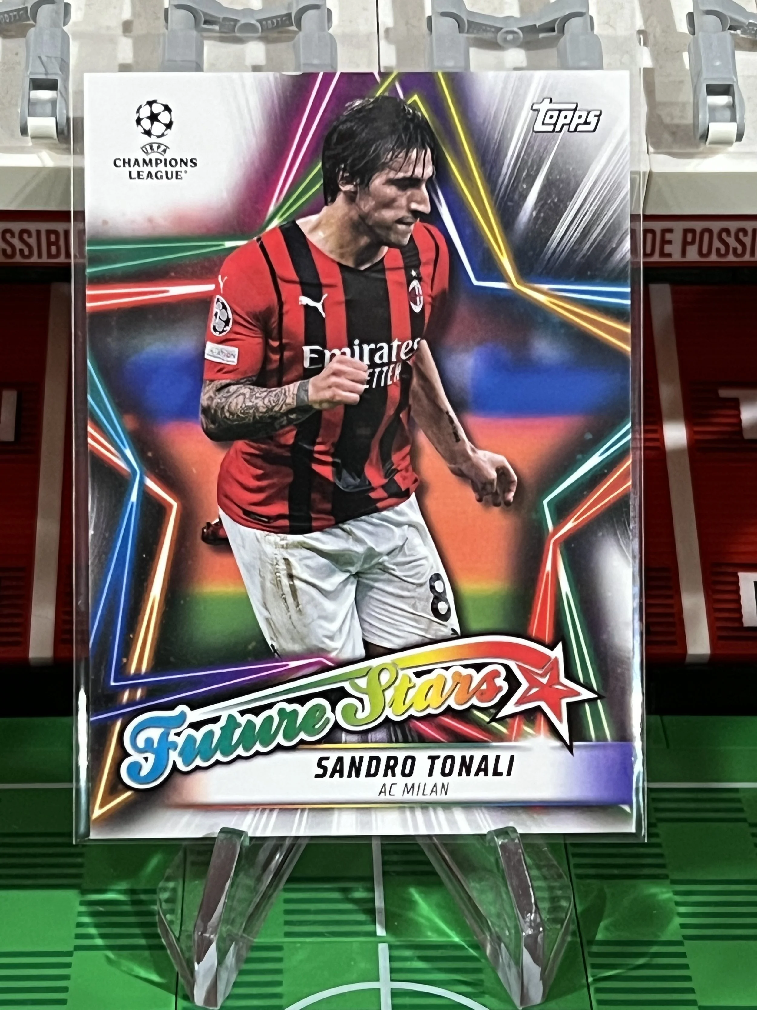 sandro tonali 2022 topps uefa champions league future stars card