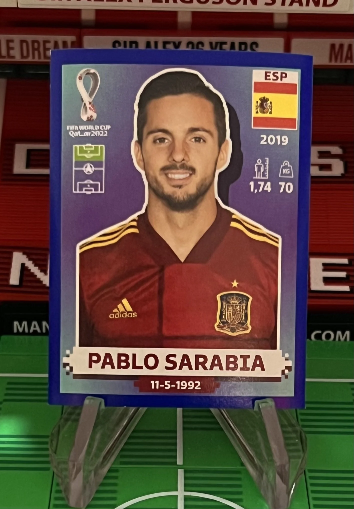 pablo sarabia world cup qatar panini sticker