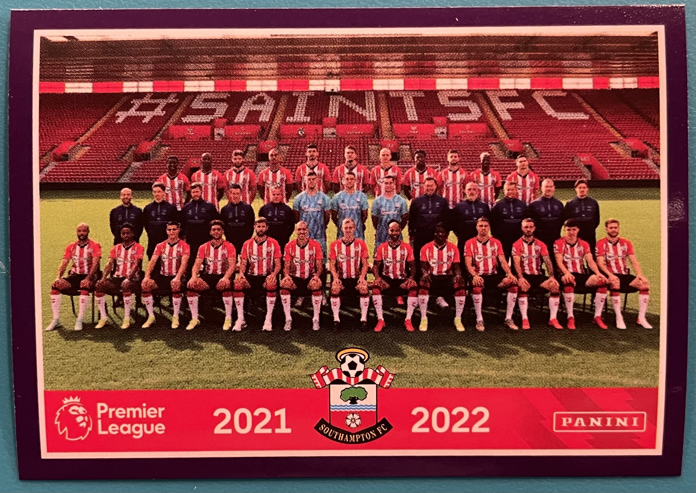 southampton team 2022 panini sticker