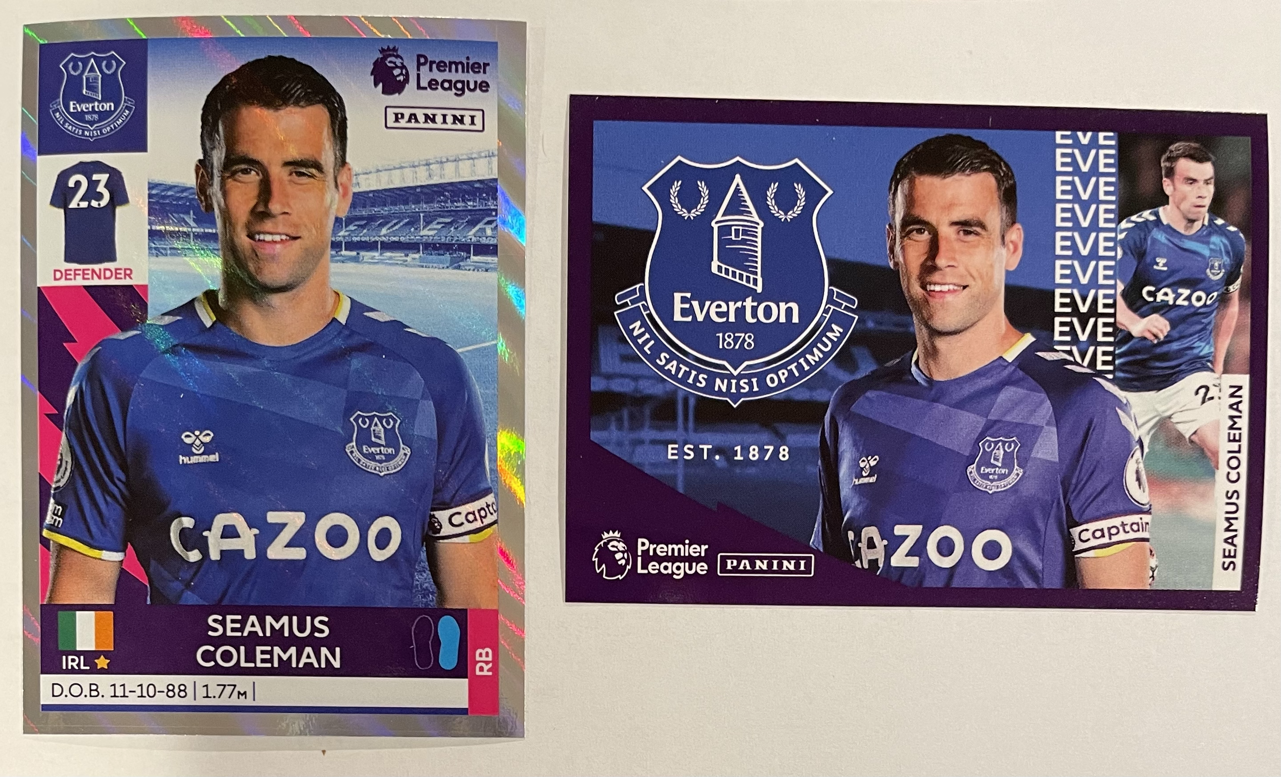 seamus coleman 2022 panini sticker