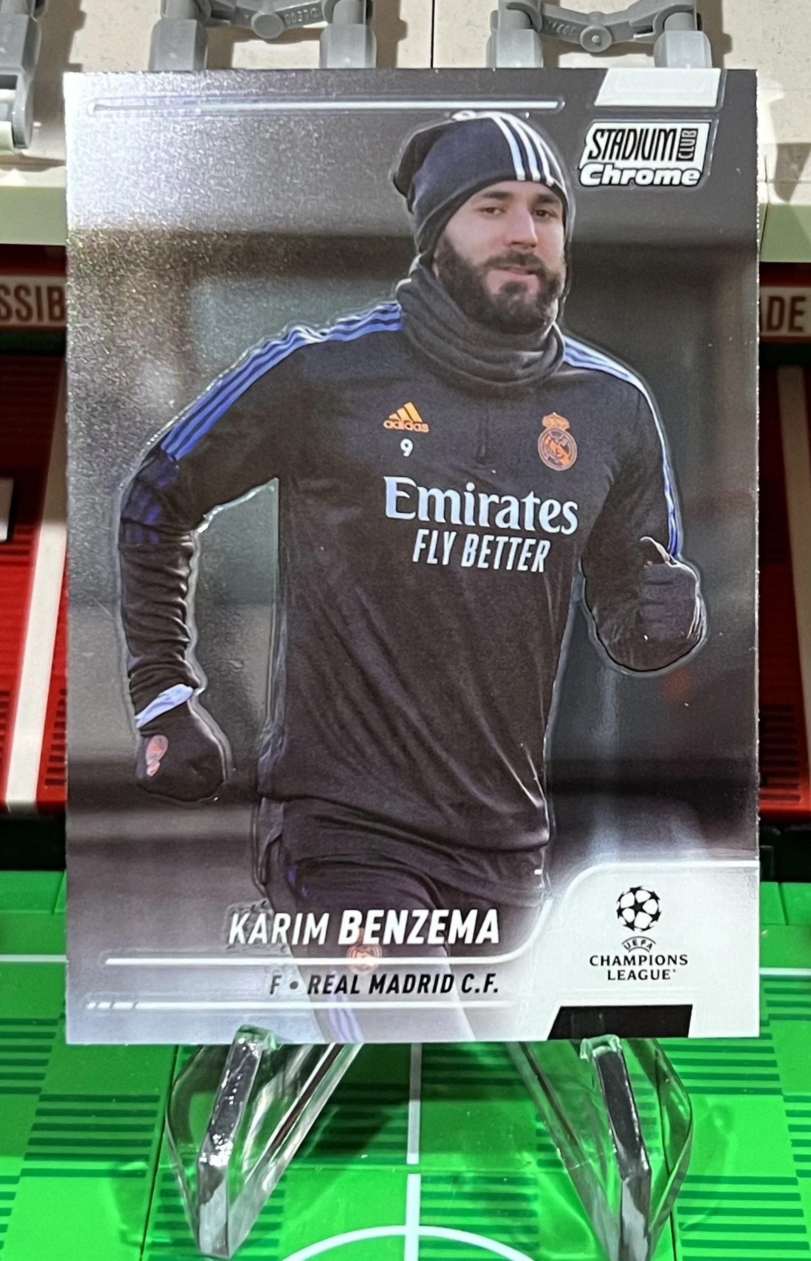 karim benzema 2022 Topps Stadium Club Chrome Card