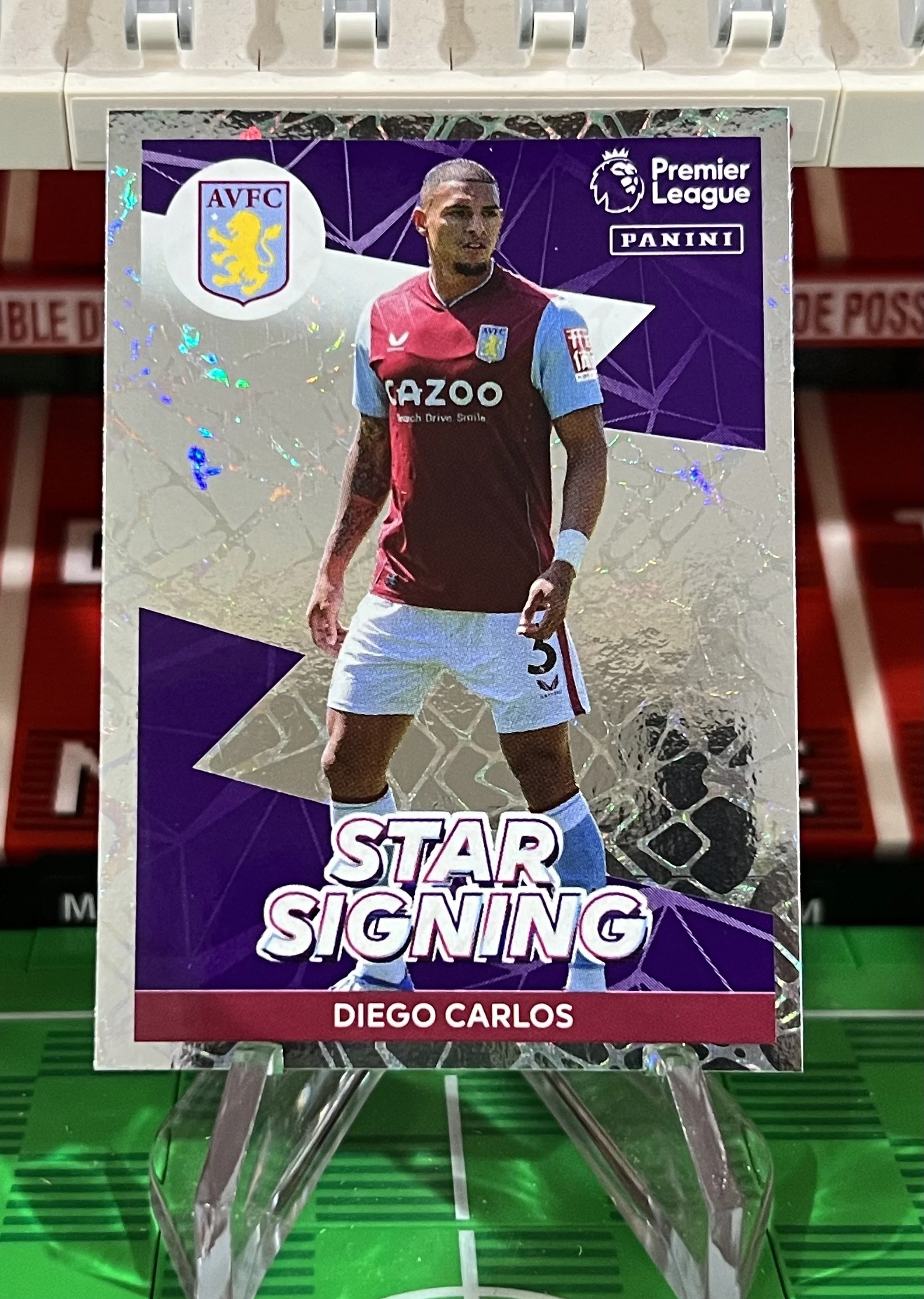 diego carlos 2023 panini star signing sticker