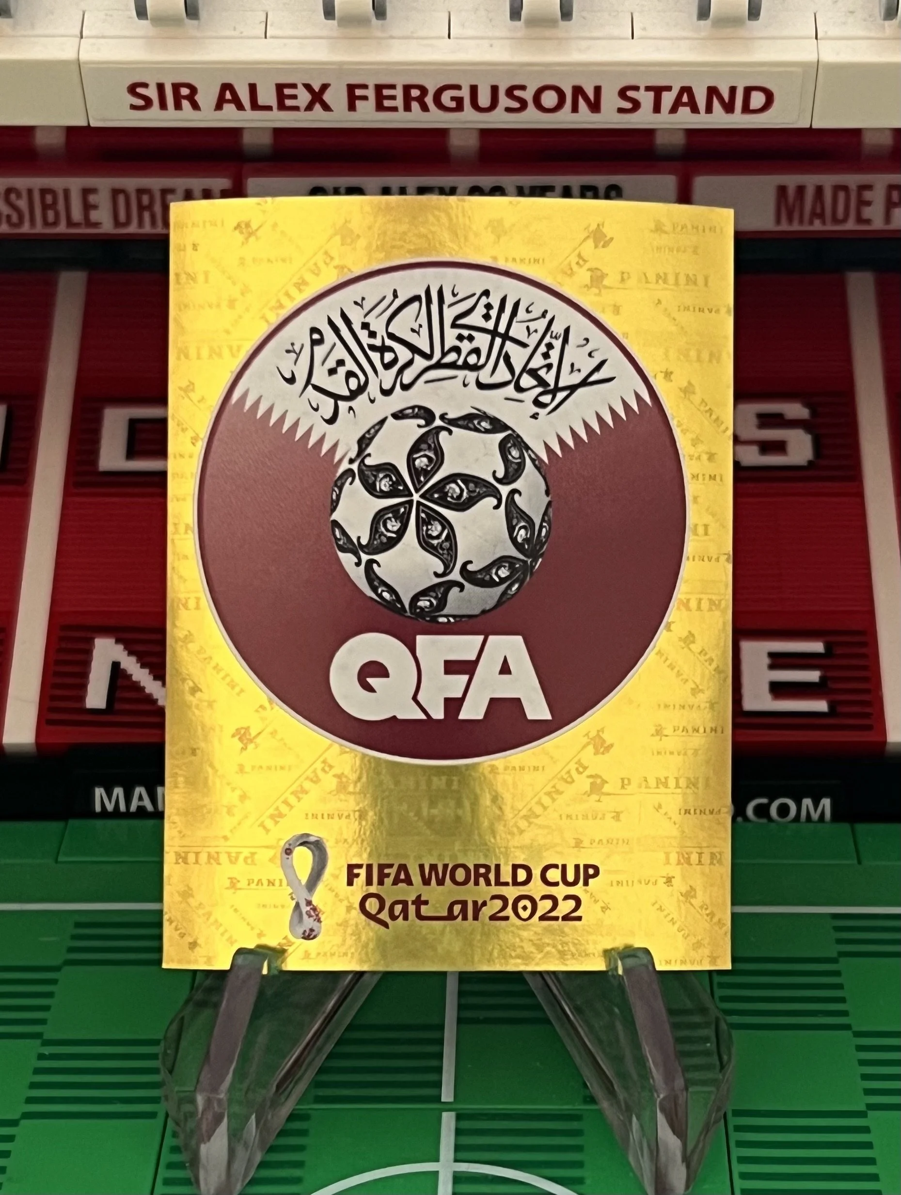 qatar badge world cup panini sticker