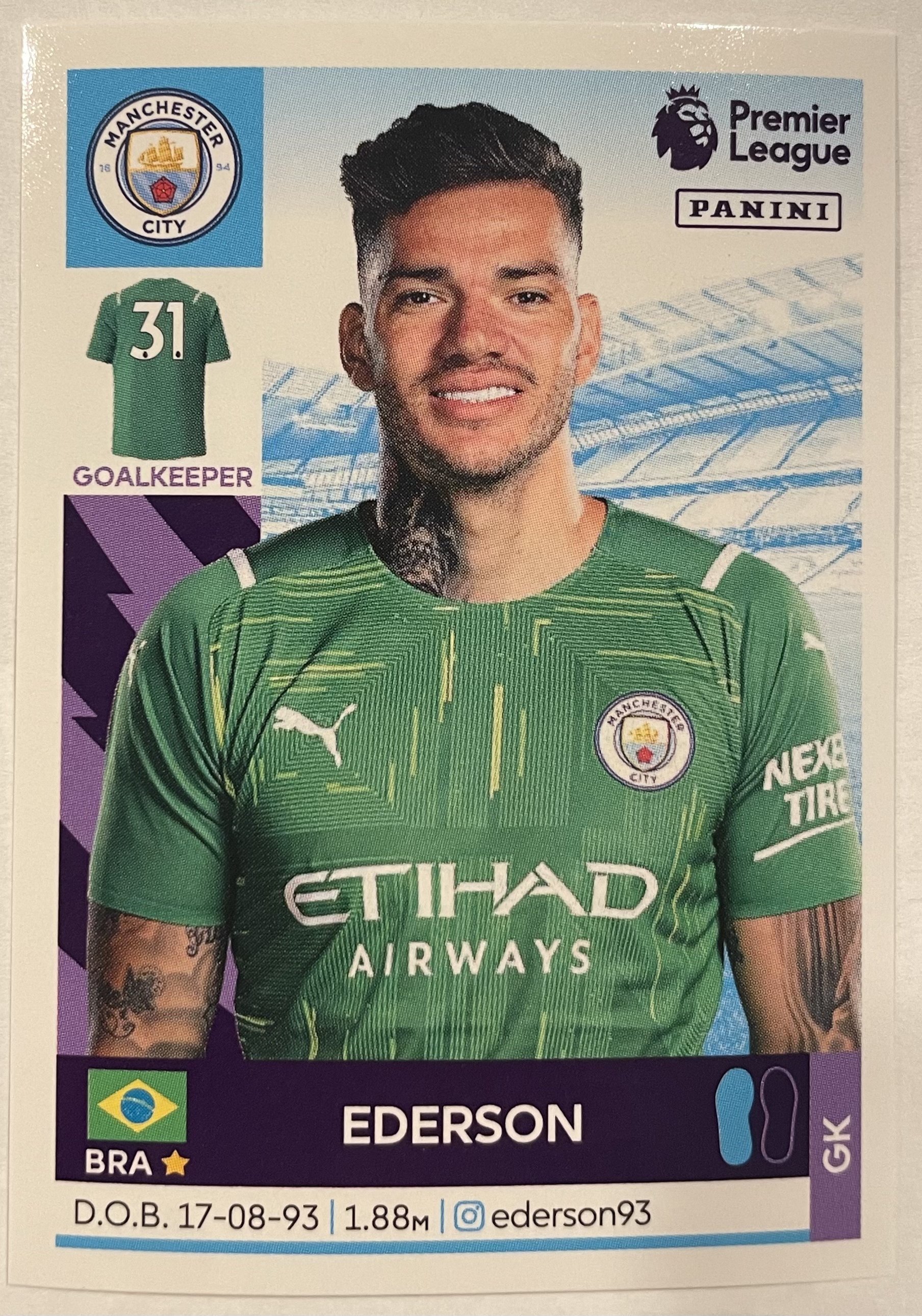 ederson 2022 panini sticker