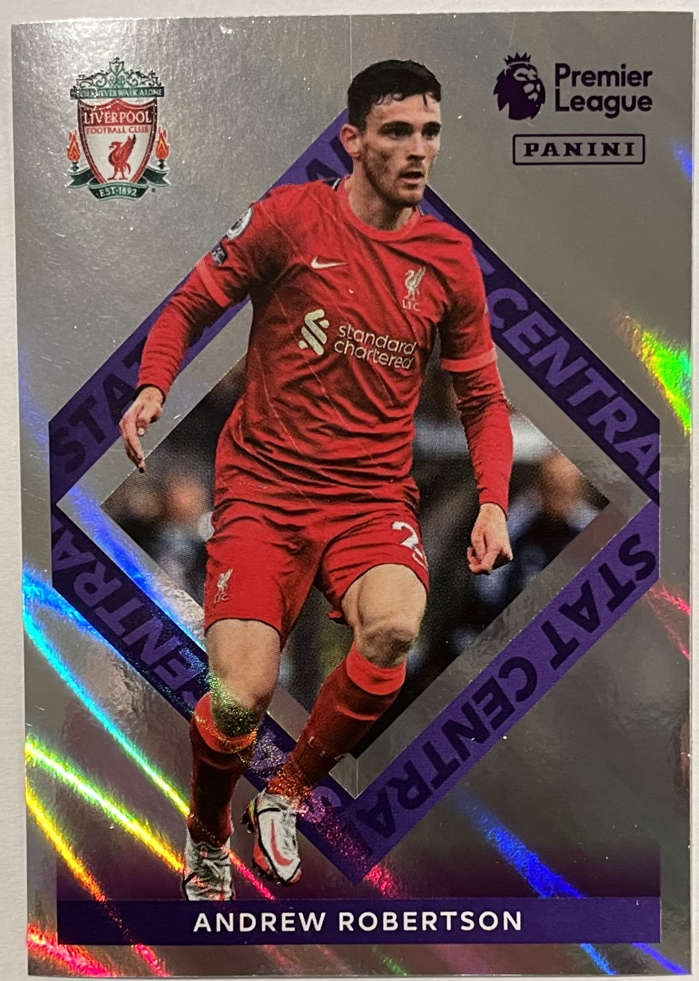 andrew robertson stat central 2022 panini sticker