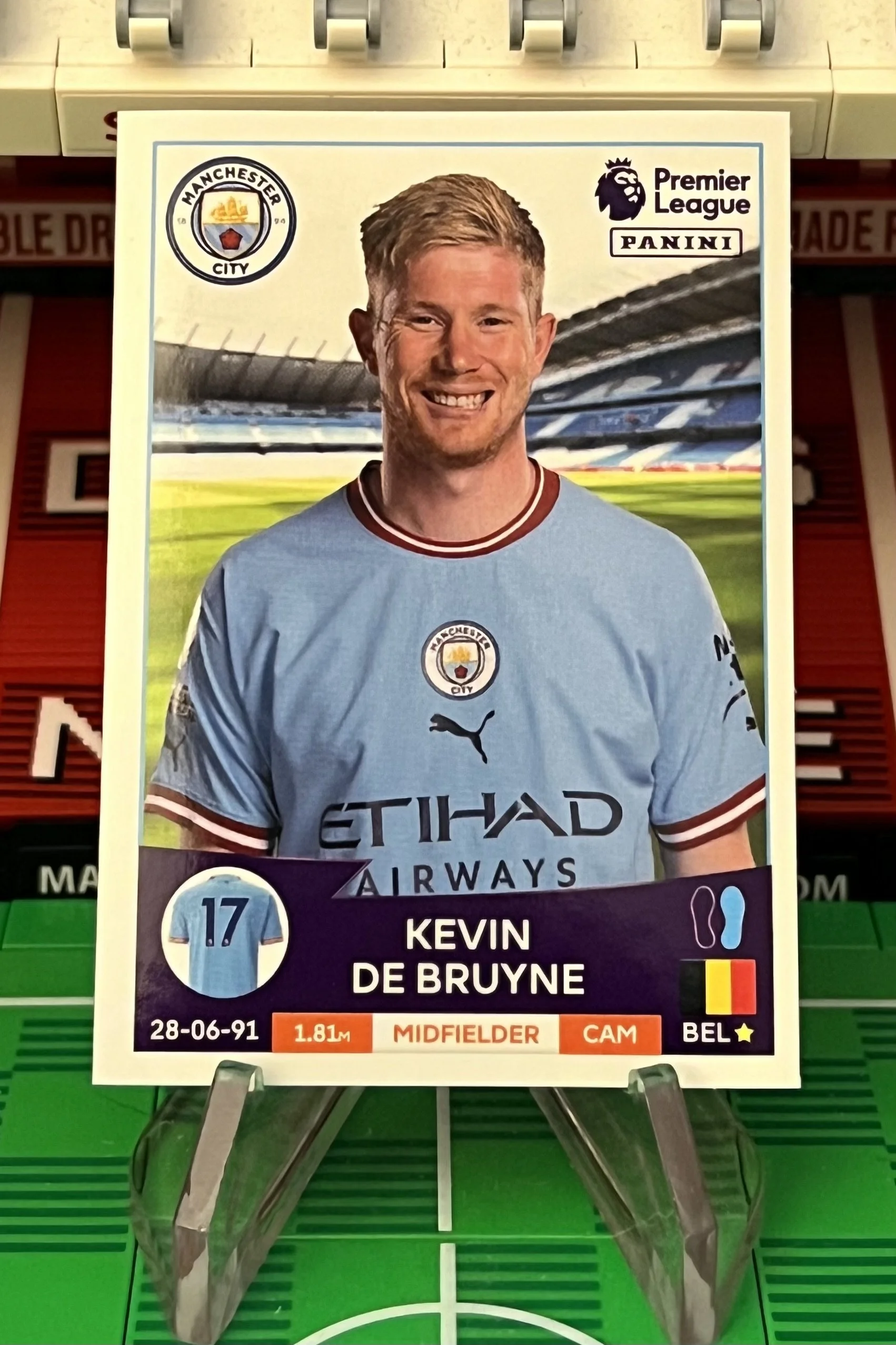 kevin de bruyne 2023 panini sticker