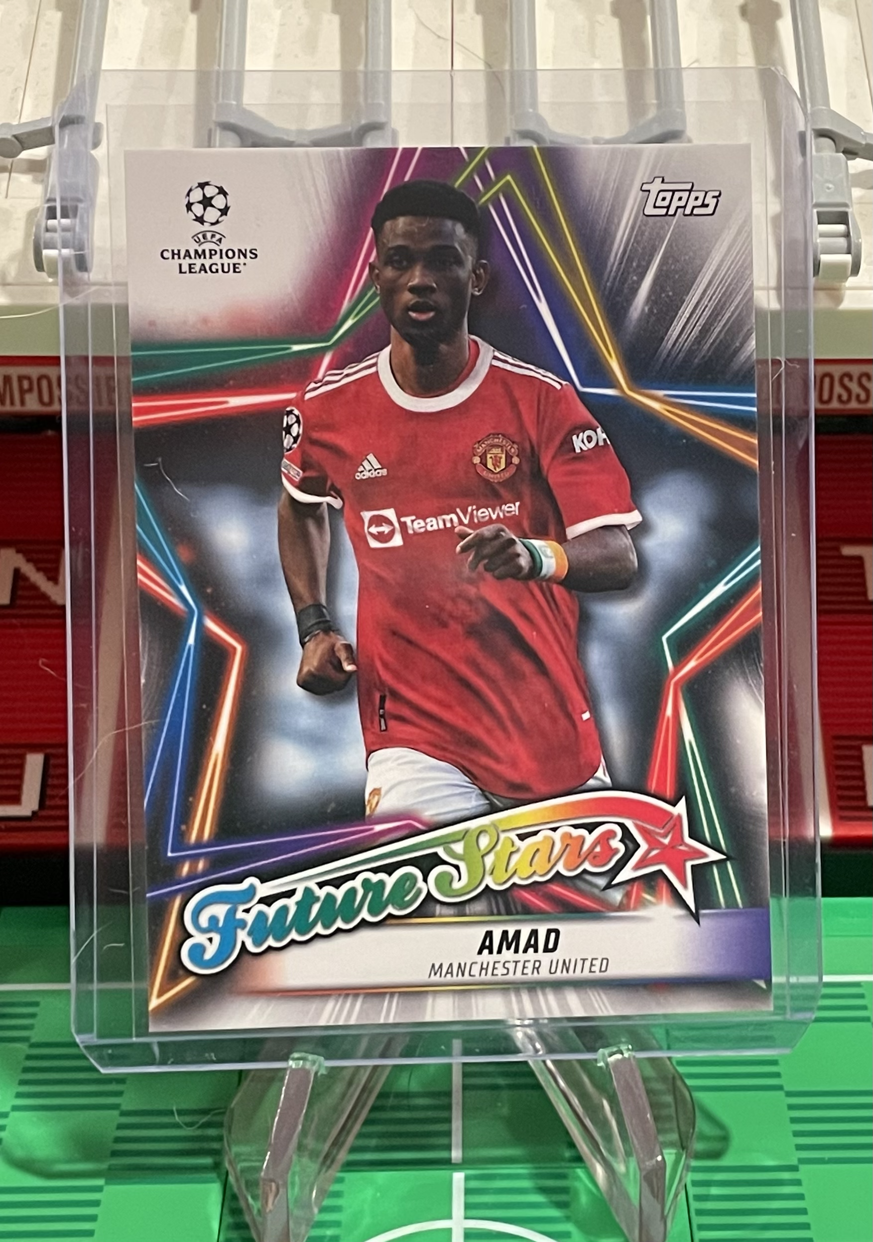 amad future stars 2022 topps uefa champions league card