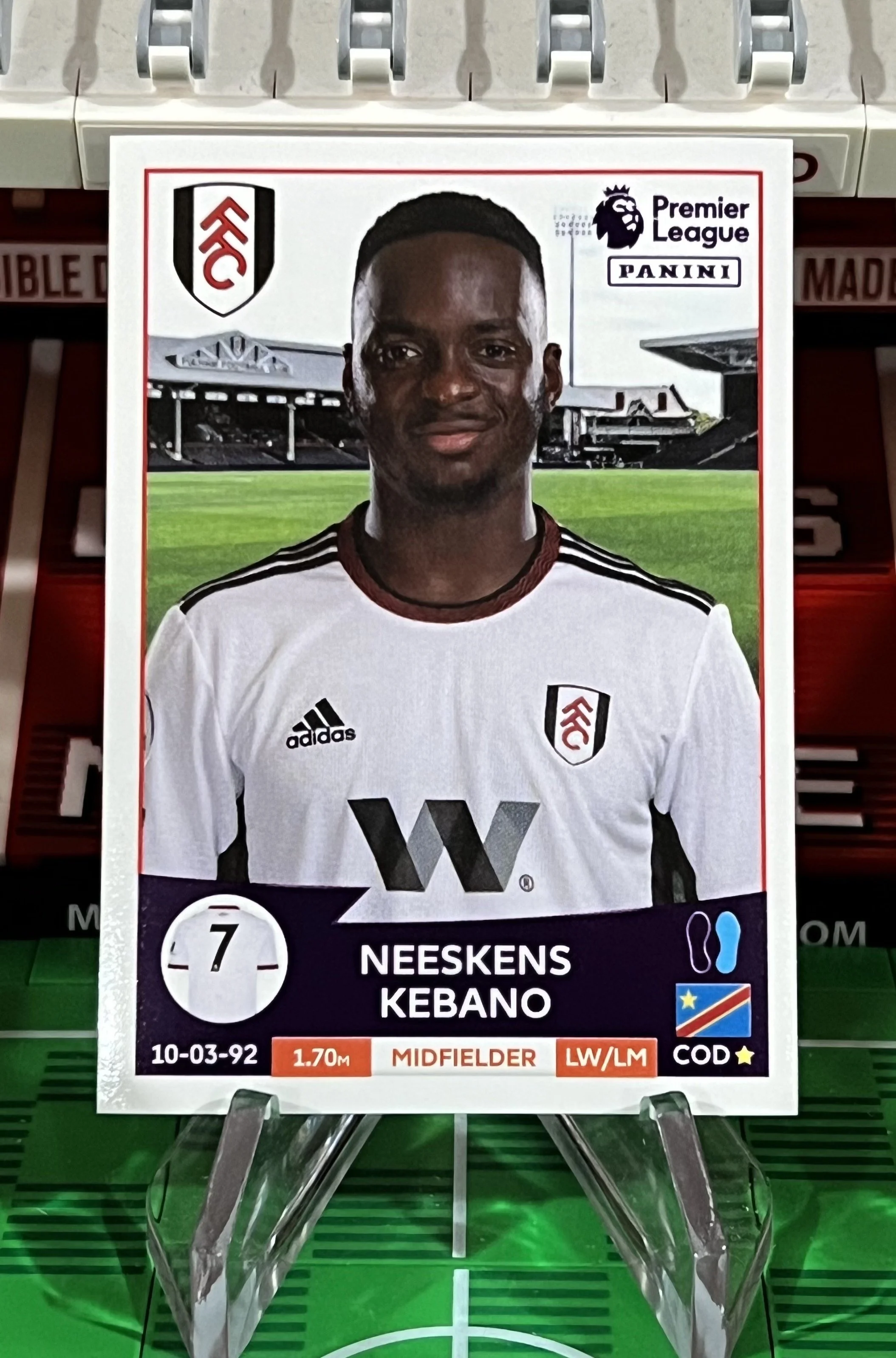 neeskens kebano 2023 panini sticker