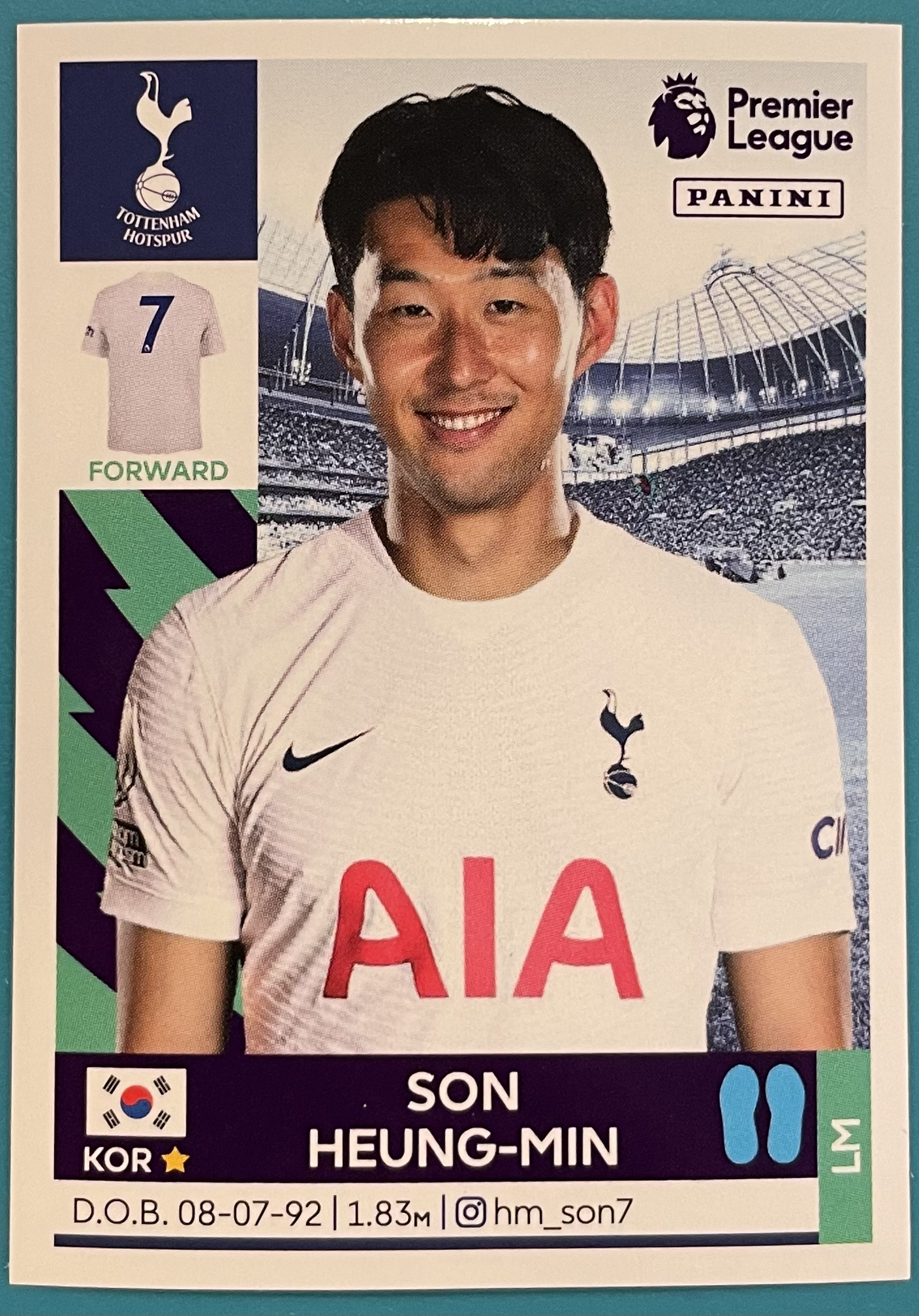 son heung min 2022 panini sticker