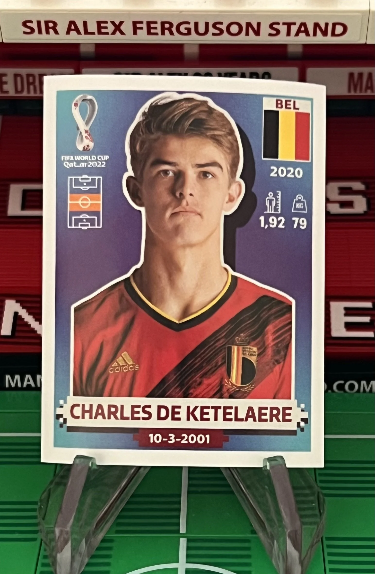 charles de ketelaere world cup qatar panini sticker