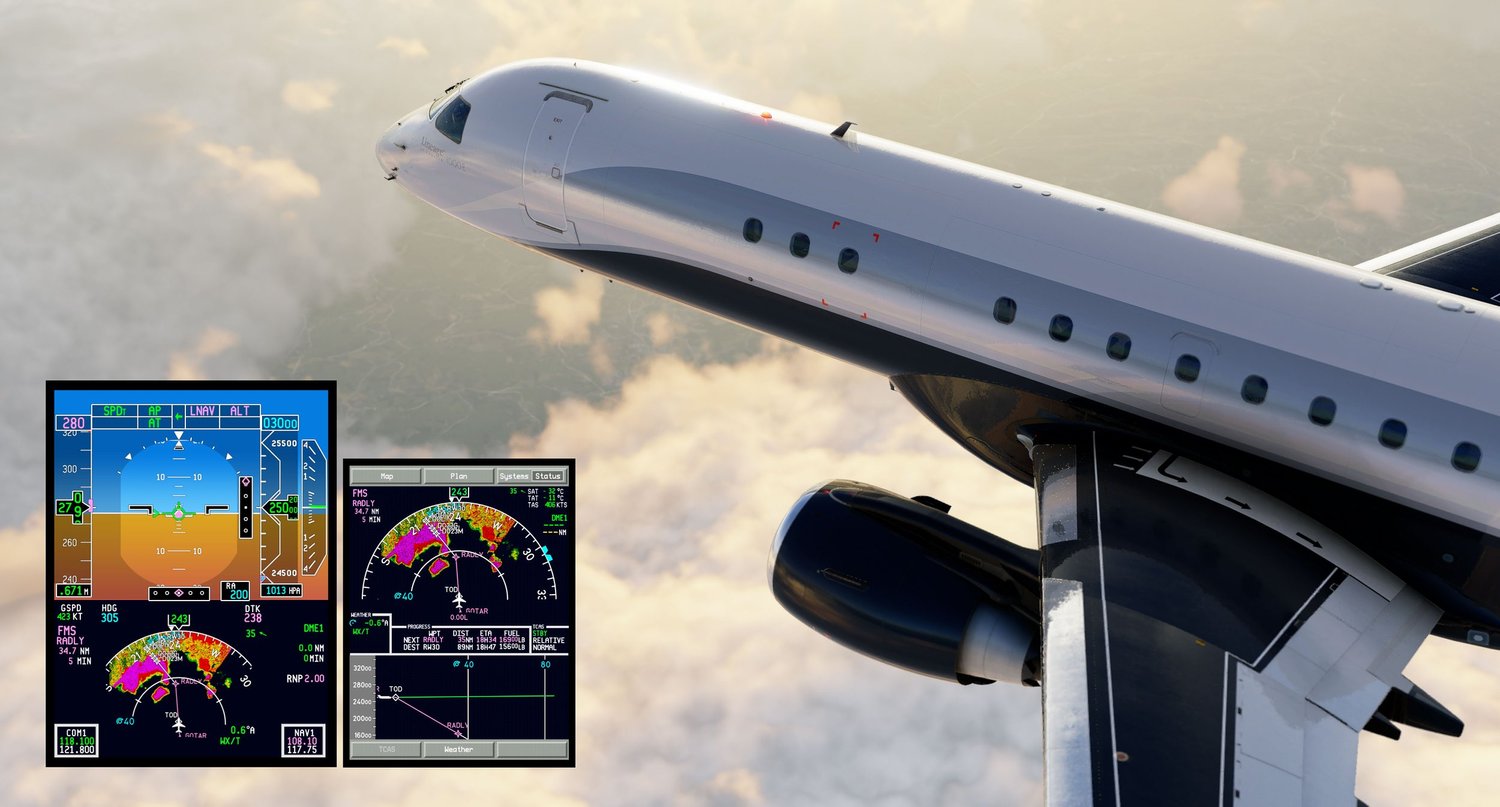 Jet Rader Monitor E-Jets Now with a Fully Functional Weather Radar! | X-Crafts