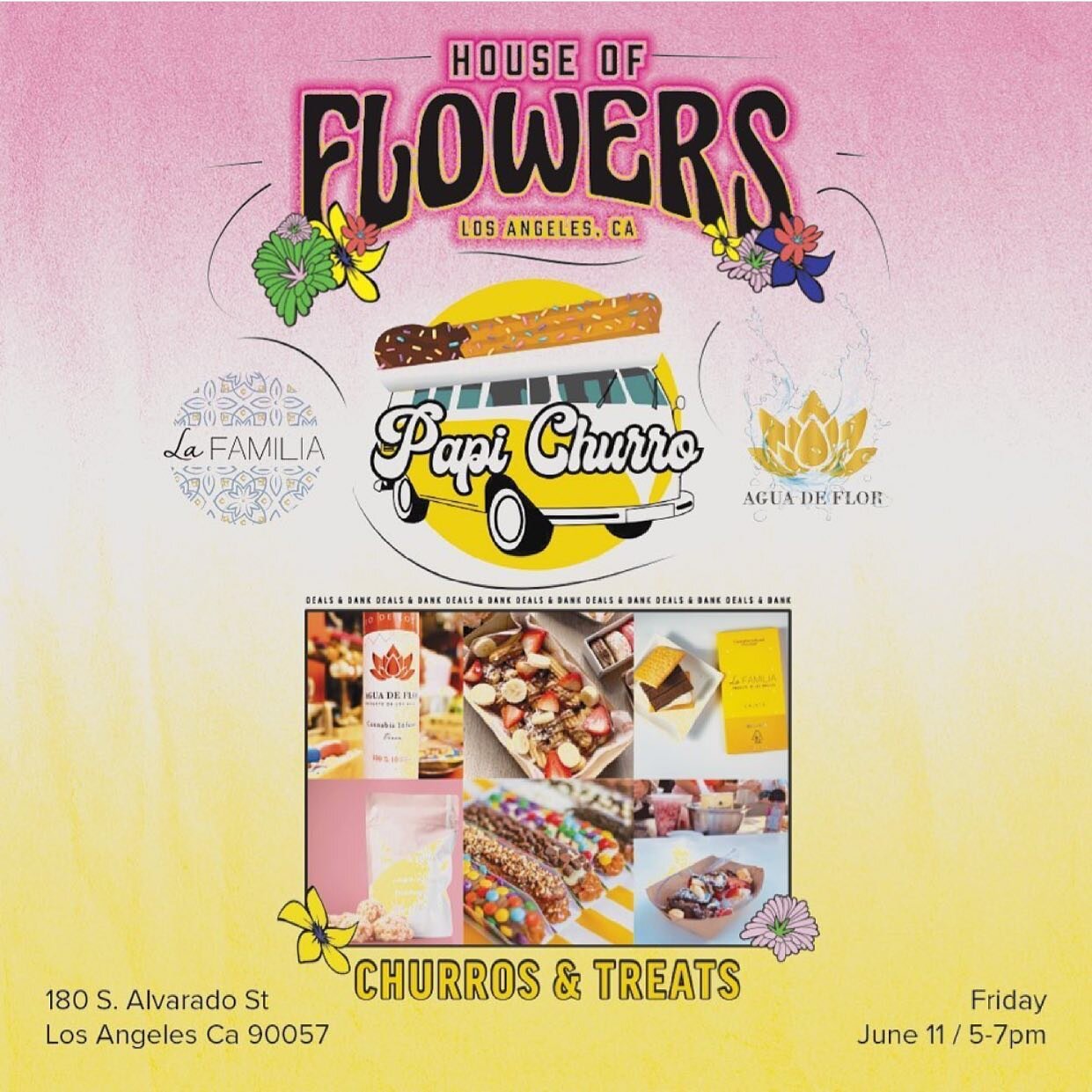 Is it Friday yet?? Make sure to stop by tomorrow at @hofechopark to enjoy churros by @papichurrovan , treats from @lafamiliachocolate &amp; refreshments from @aguadeflor__