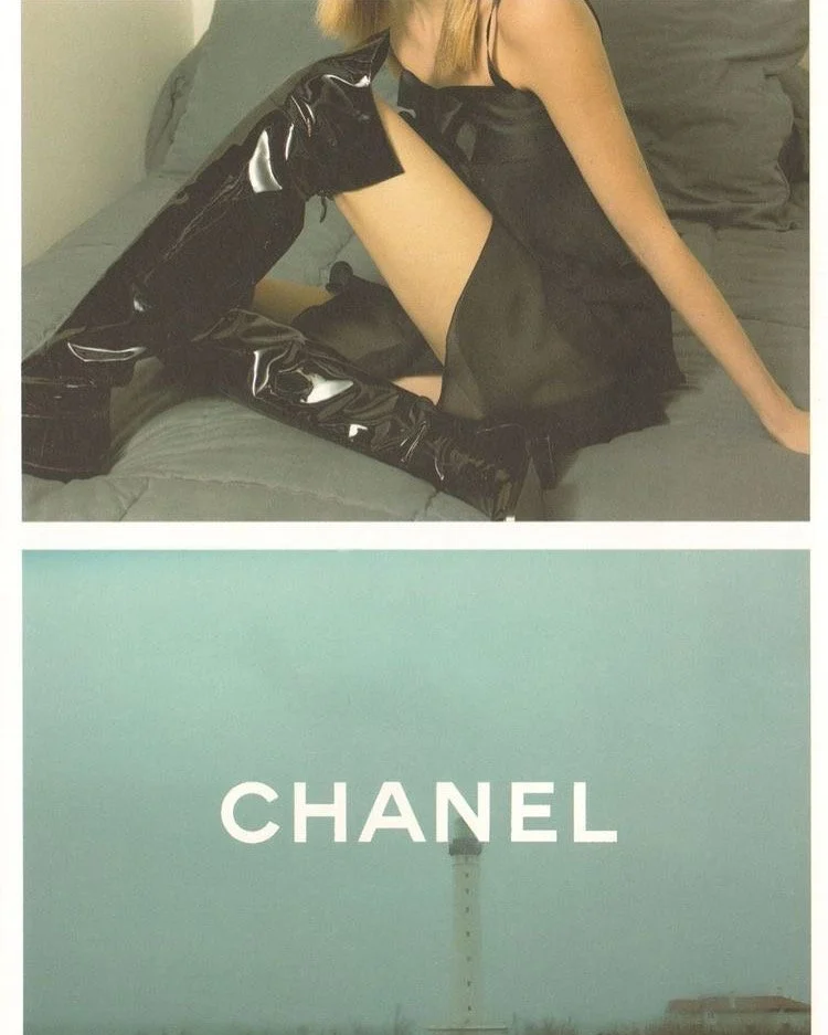chanel fall campaign, shot on film by karl lagerfeld, 2001