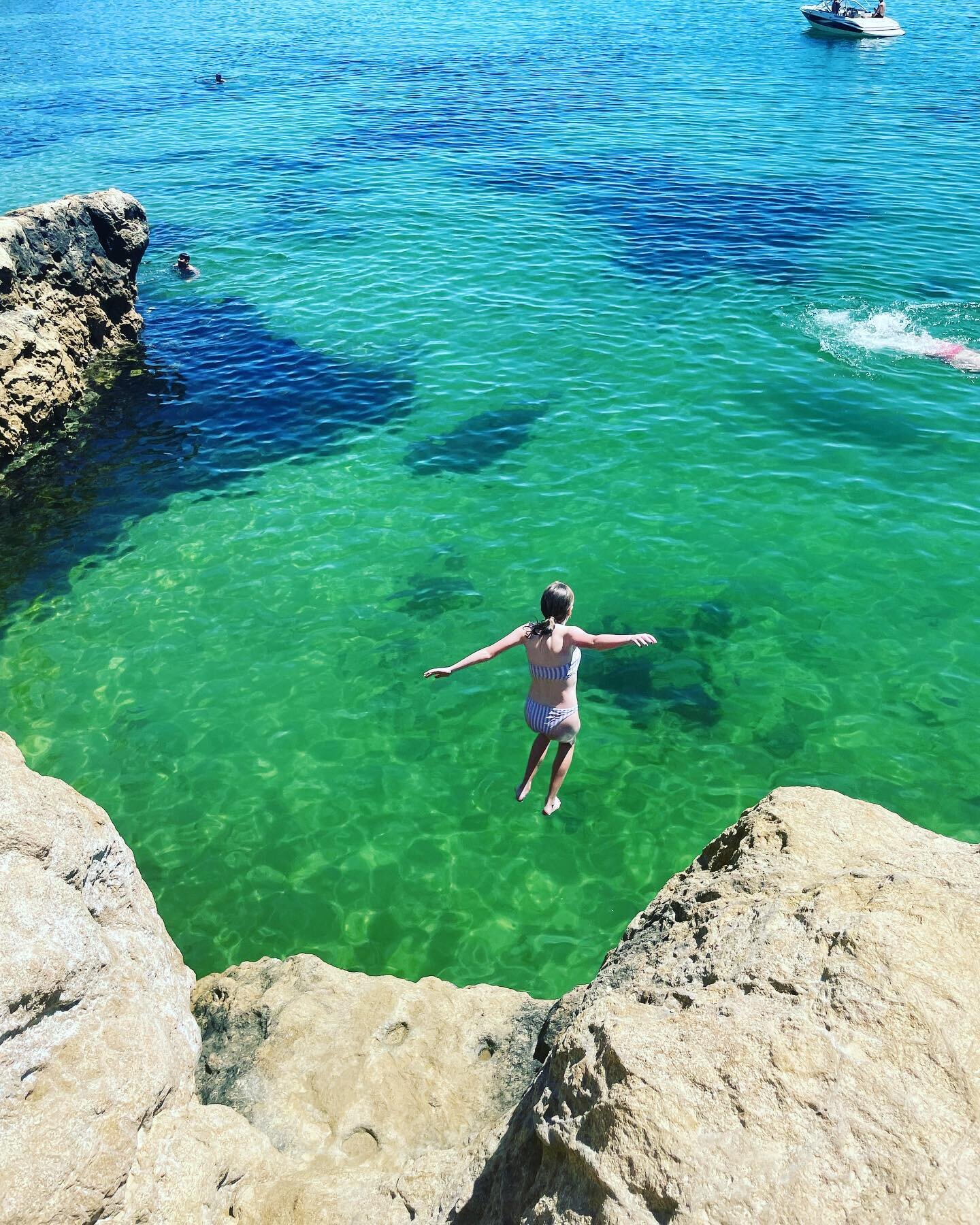 Merry Christmas🎄Matisse taking the plunge #christmasinaustralia #the pillars
