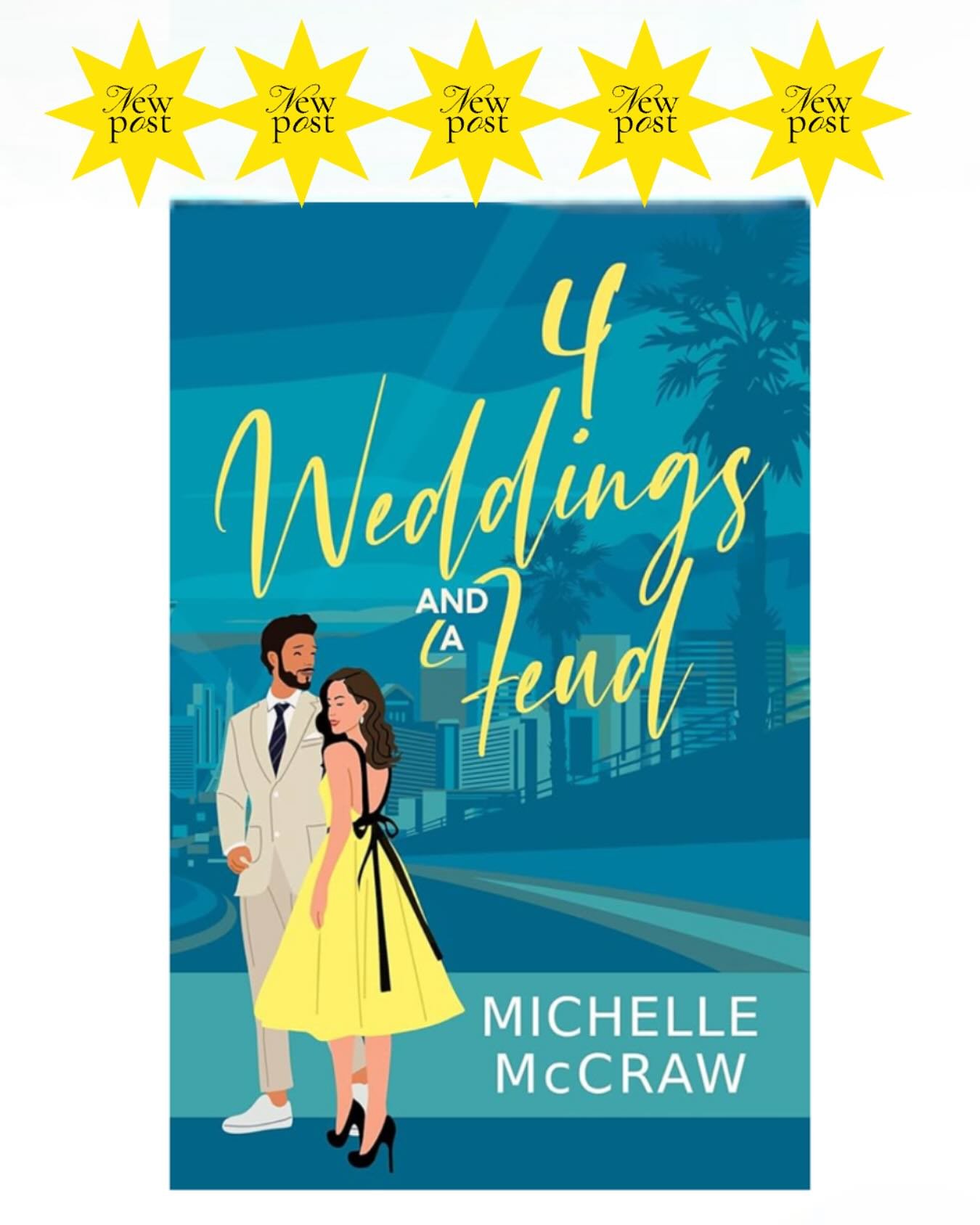 #bookreview Absolutely devoured 4 Weddings and a Feud by my CP Michelle McCraw❤️📚

Mary is brilliant&mdash;working hard building her wedding planning business while her brothers are being overprotective. Then Alex shows up. The same Alex who humilia