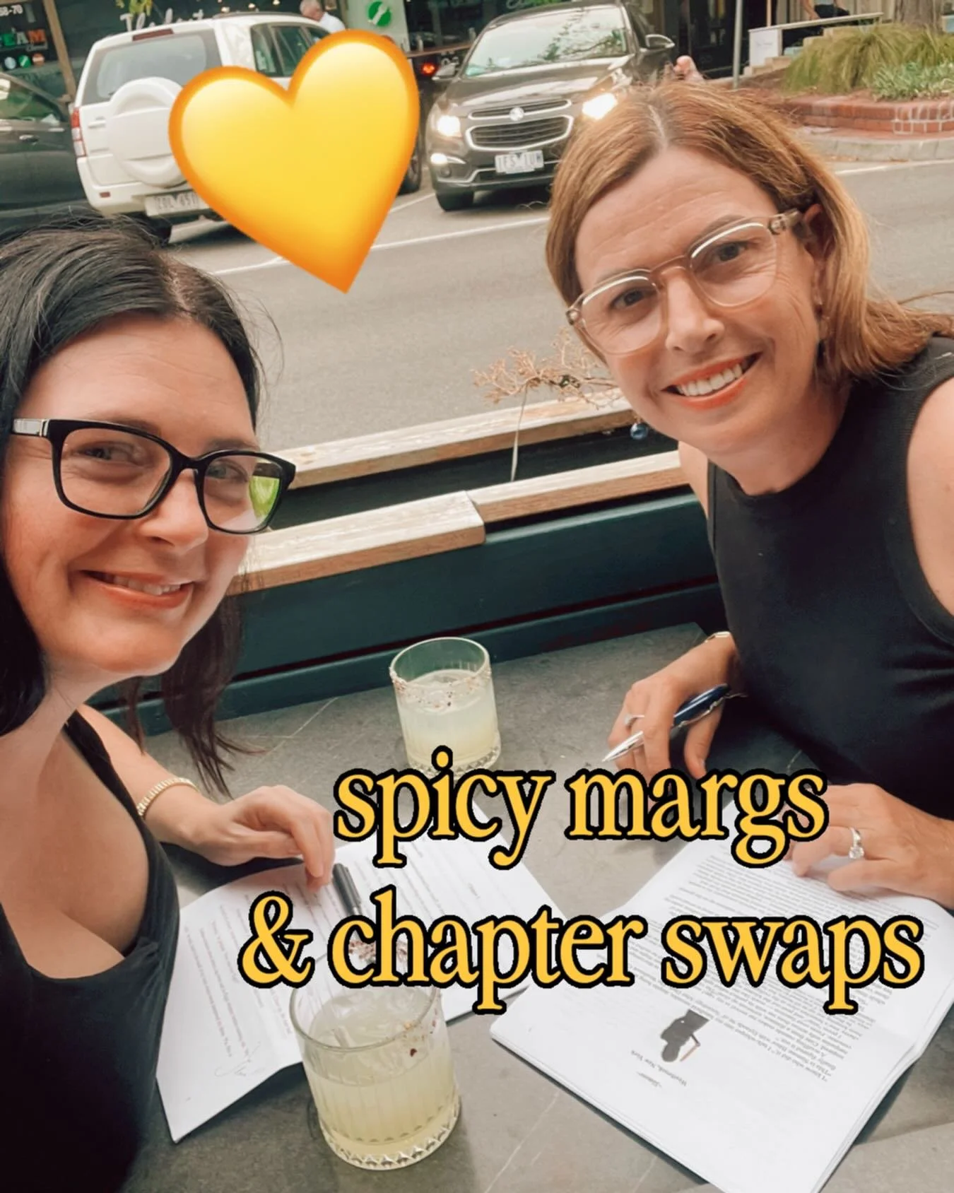 Fun being critique partners with @katemurdoch2 💛📚 #amwriting