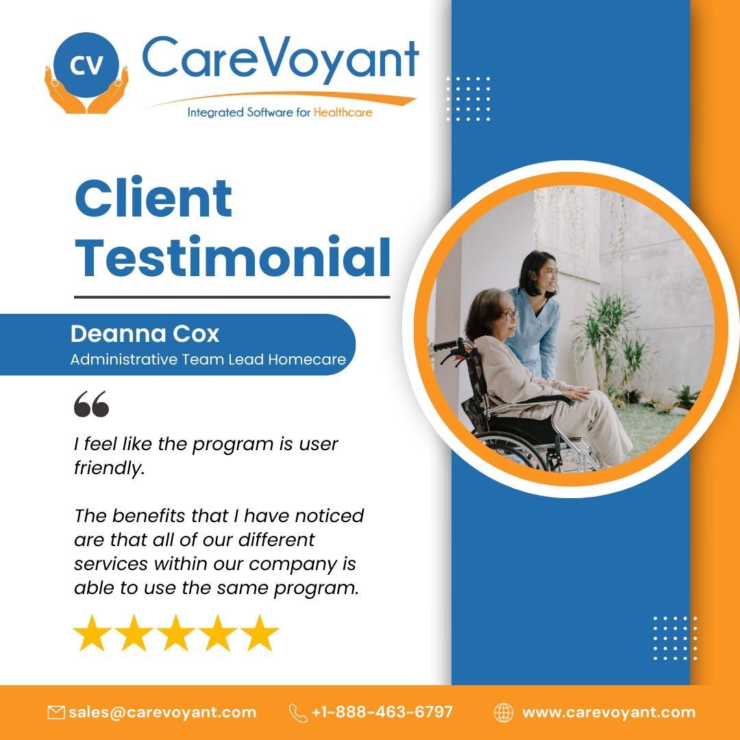 The benefits that I have noticed are that all of our different services within our company is able to use the same program. To learn more about CareVoyant, pl visit, https://www.carevoyant.com/ #homecare #privateduty #privatedutynursing #hcbs #person