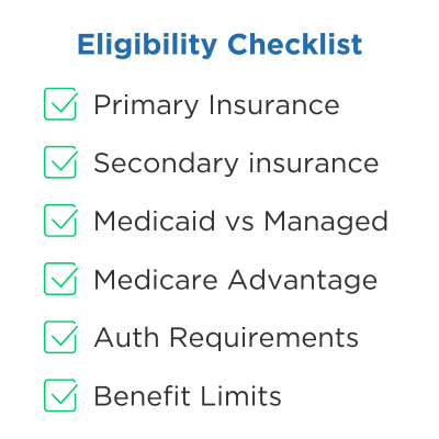 A complete eligibility check reviews multiple coverage components