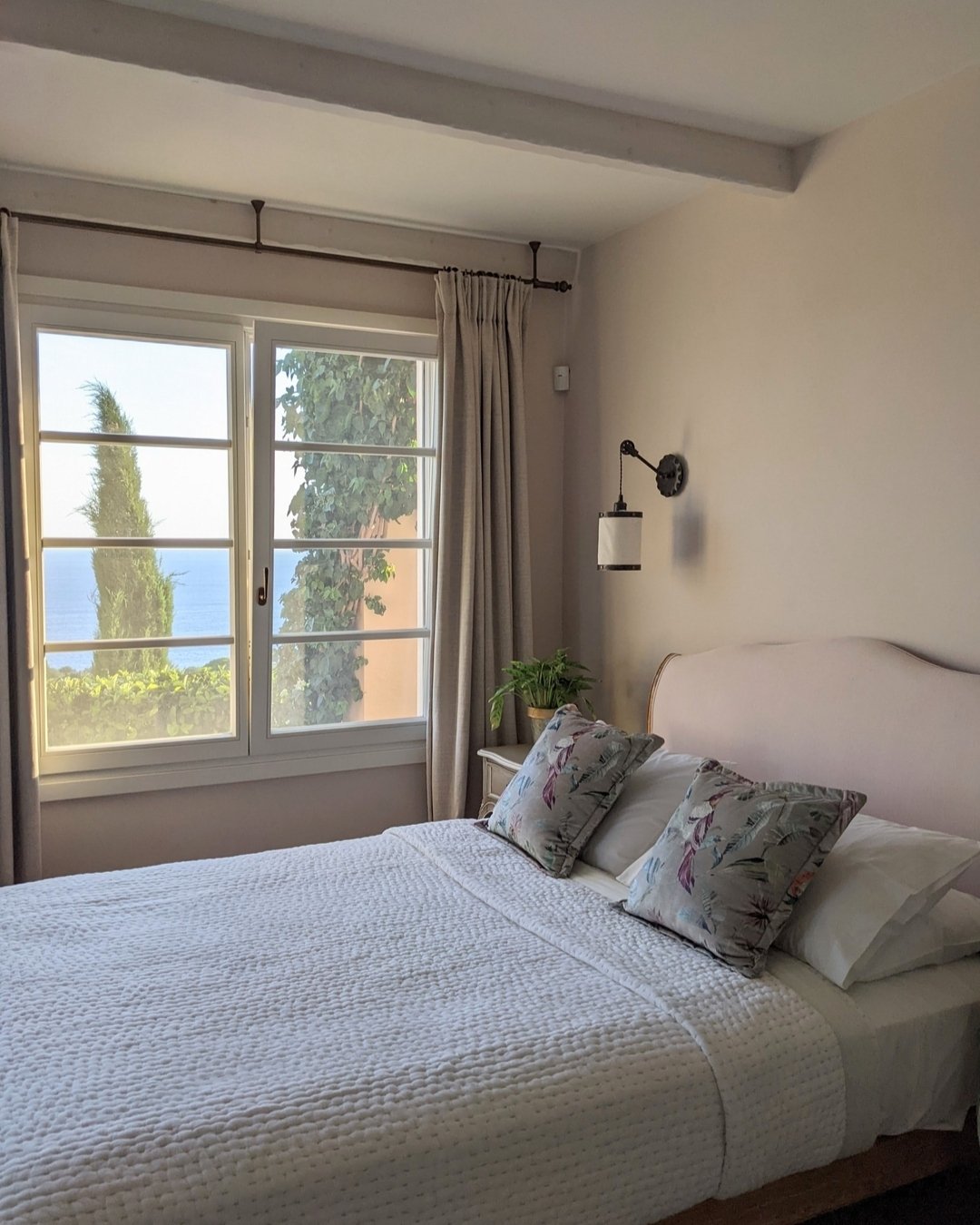 One of the tranquil guestrooms of the KSD Greek Villa project
