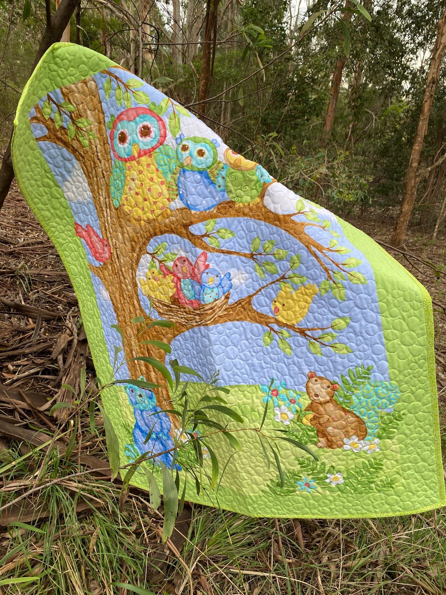 Tree Friends Panel Quilt