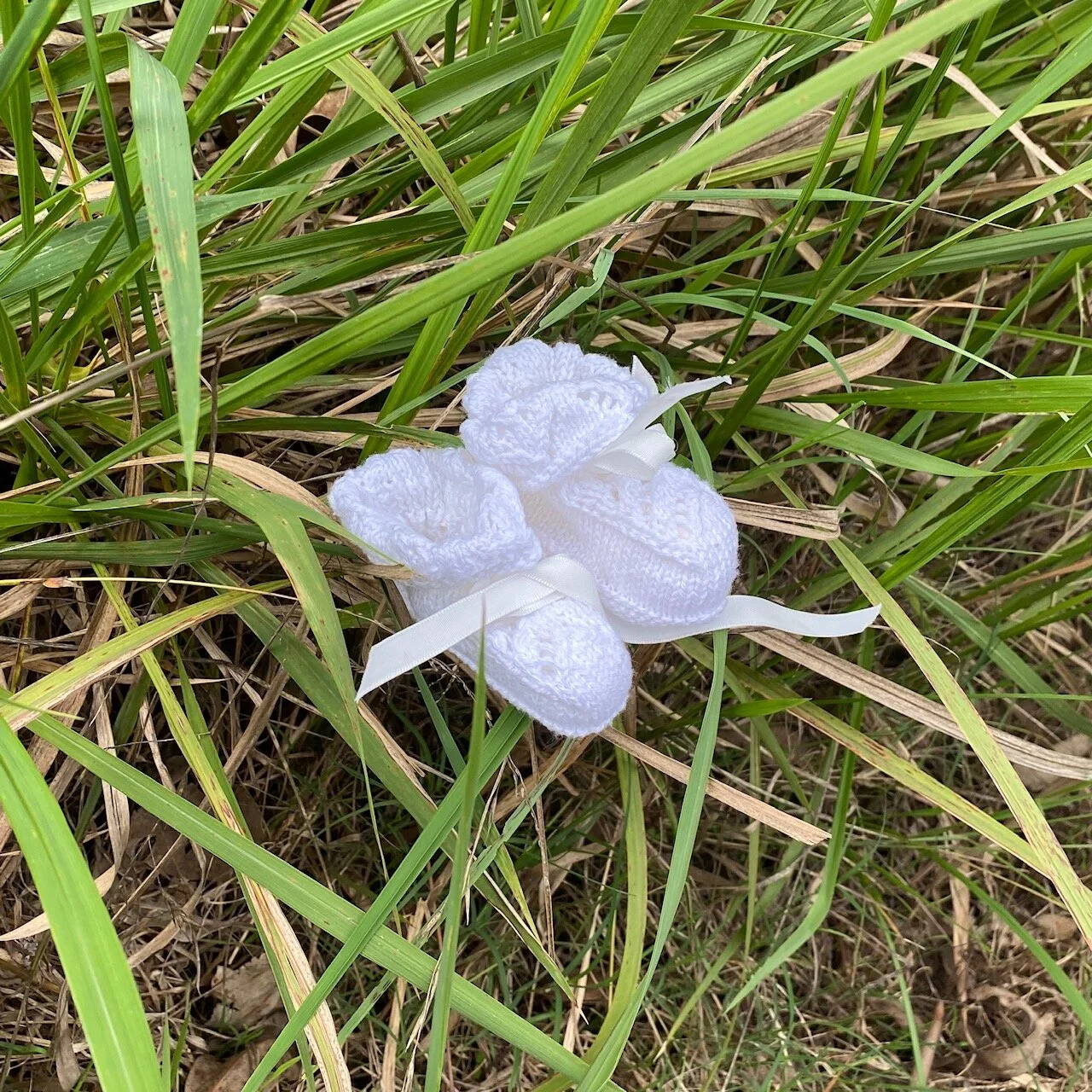 White Cotton Booties