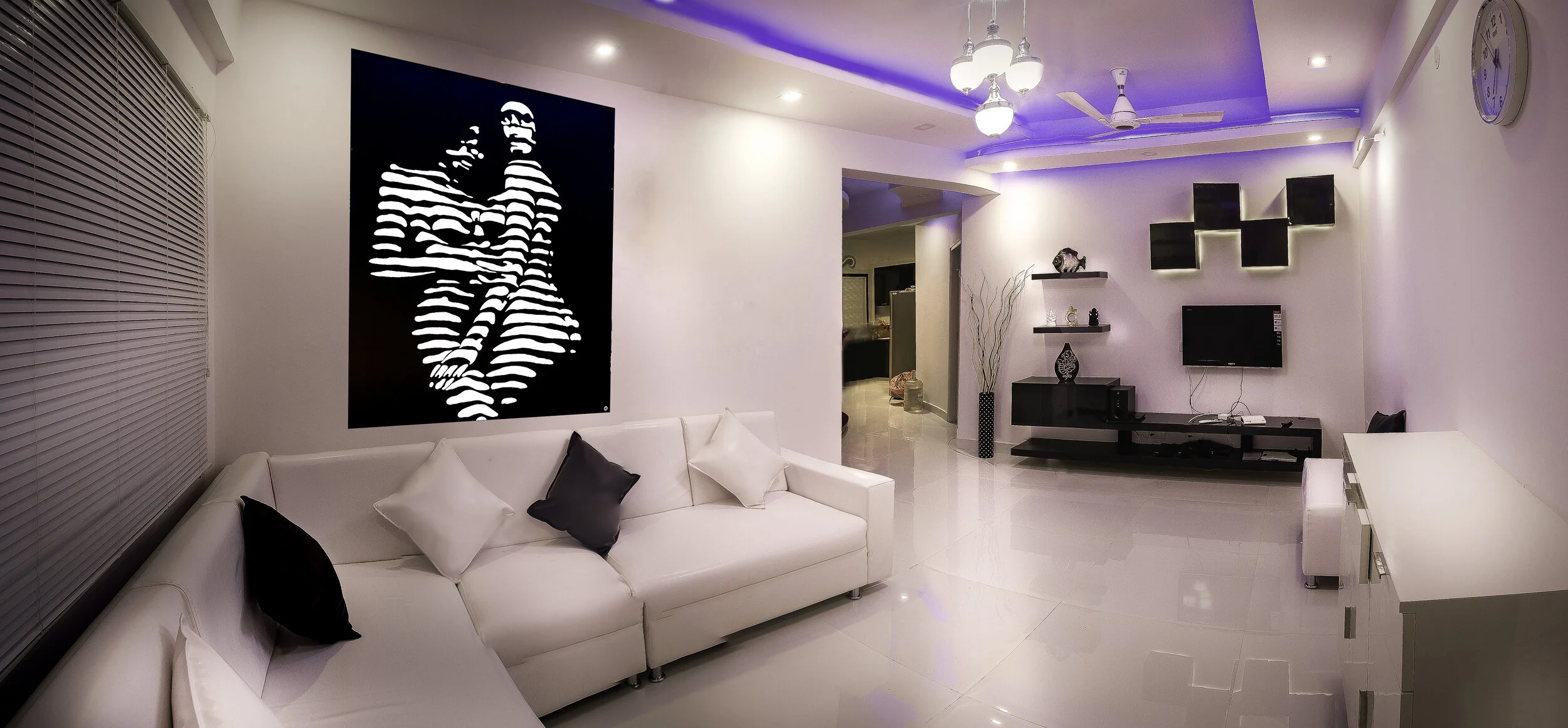  Representation of painting on potential settings - Painting is not accurately scaled - Refer to the actual dimensions of the painting for sizing 