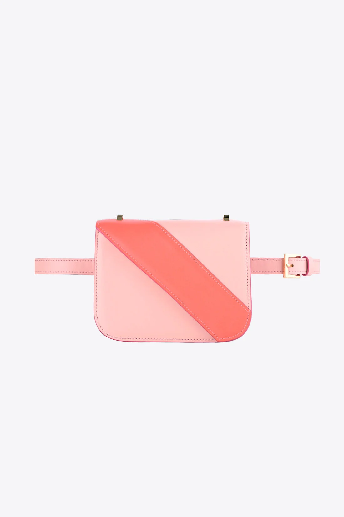 Living Coral Belt Bag In Coral