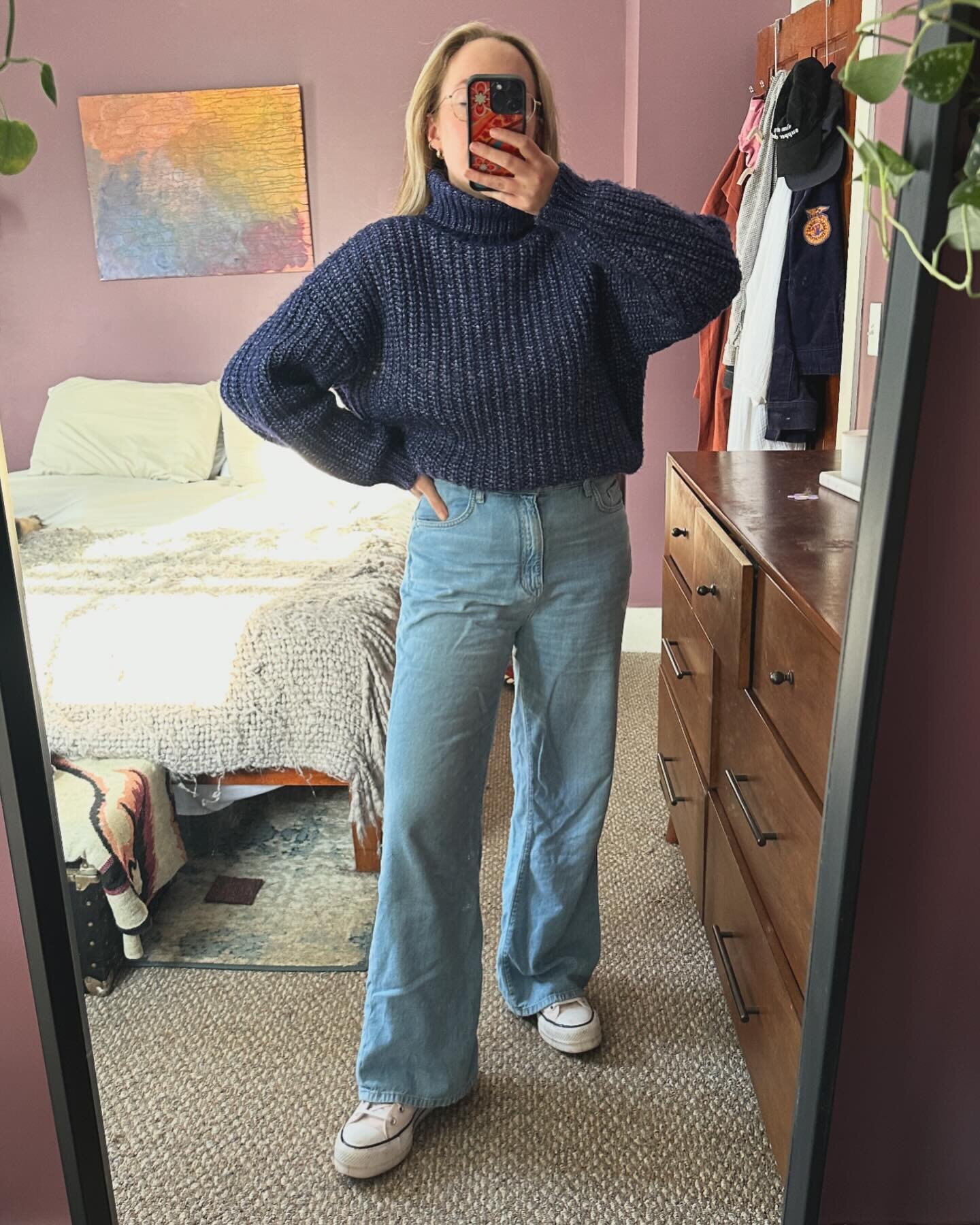 trying to manifest sunshine with a final tribute to sweater season; it was fun, but i&rsquo;ve had enough!