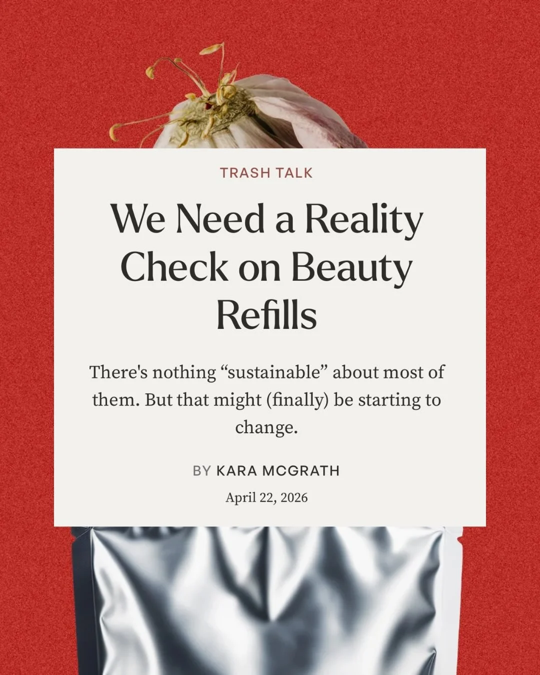 The beauty industry is an outstandingly wasteful one! So, for Earth Day at @allure, I reported on a couple of sustainability strategies that could be going really well but ultimately just sort of... aren&rsquo;t. Here&rsquo;s the first article, all a