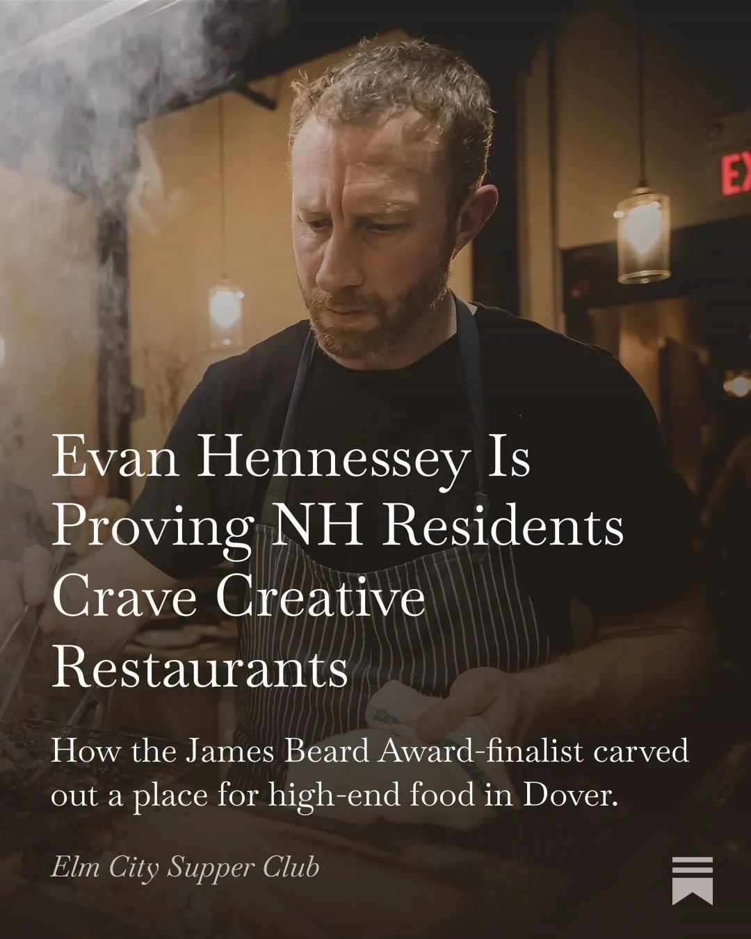 New @elmcitysupperclub interview! @yagurlrae and I spoke with @evanhennessey, a finalist for this year&rsquo;s James Beard Awards who just opened @topolinonh, his third restaurant in Dover. We chatted about fancy chicken parm, imposter syndrome, food