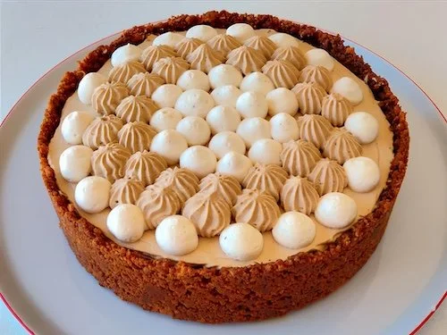 Dessert automnale noisette et châtaigne à La Maison Normande