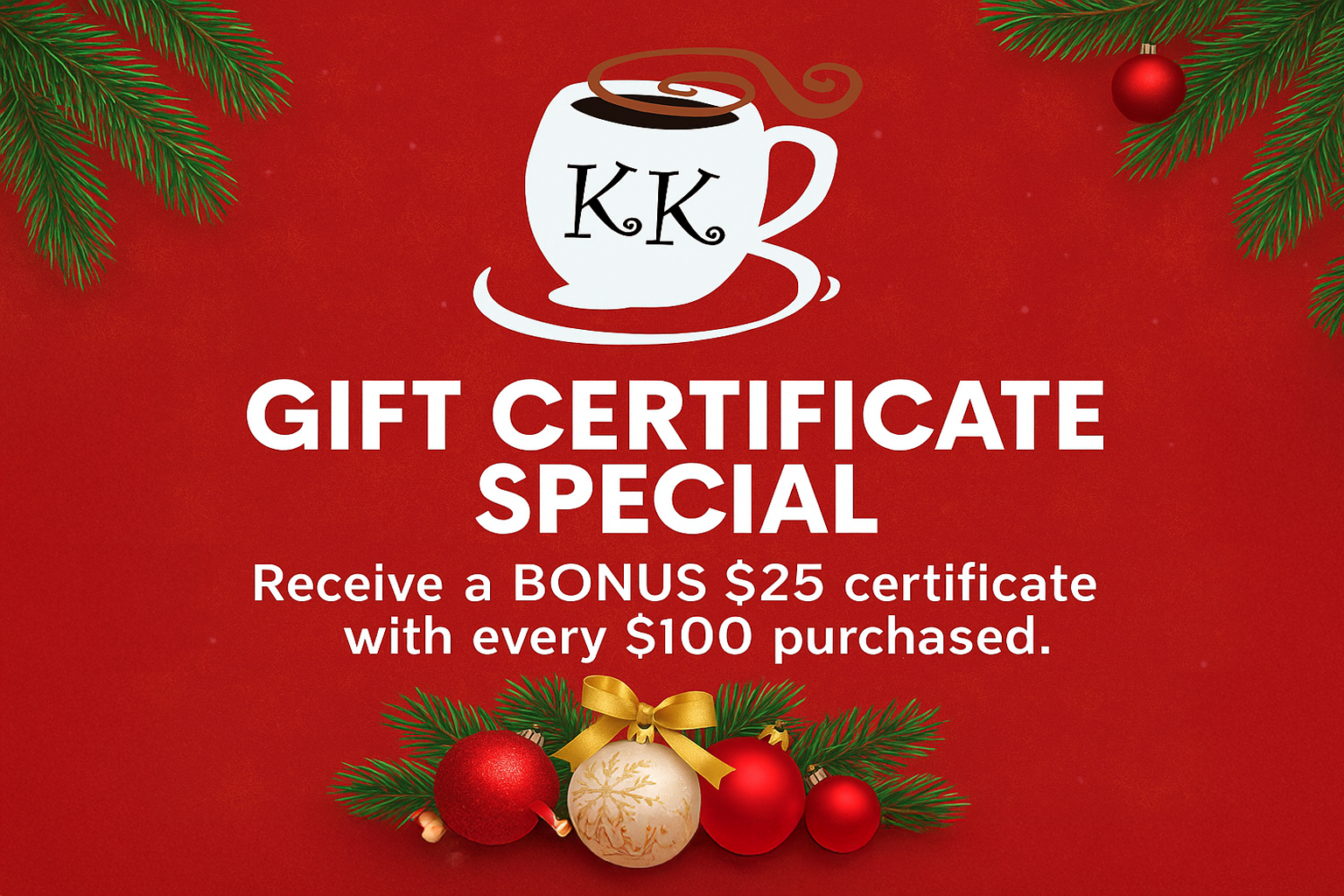 GIFT CERTIFICATE SPECIAL
