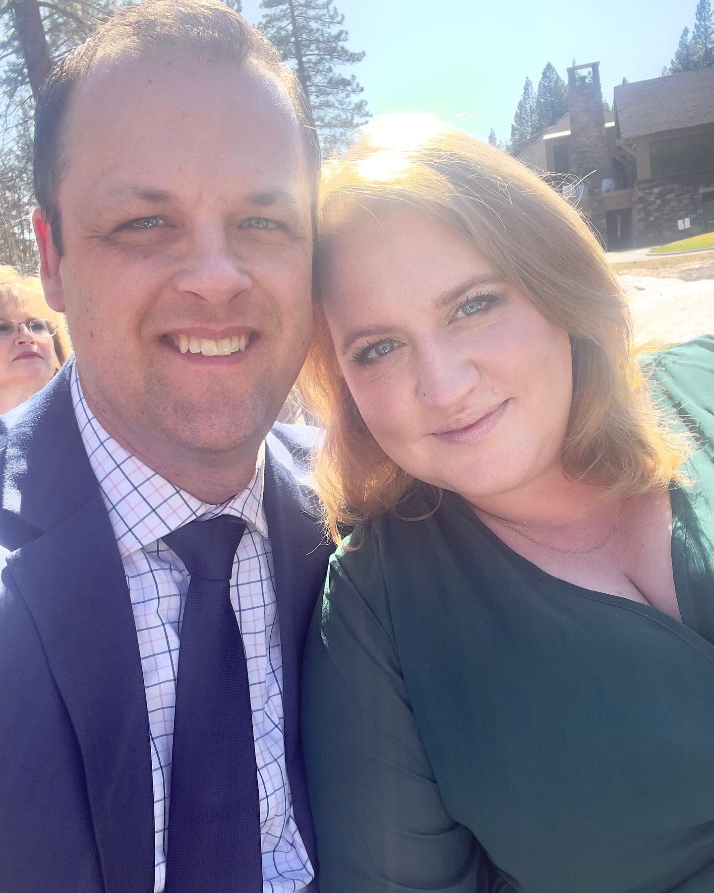 Required wedding selfie! Woke up in San Diego and headed to sleep after the reception tonight in Lake Tahoe.

Beautiful wedding of @caleb.franke &amp; Grace. Caleb was in our kids&rsquo; ministry 15 years ago! Now to celebrate them with the @illumina