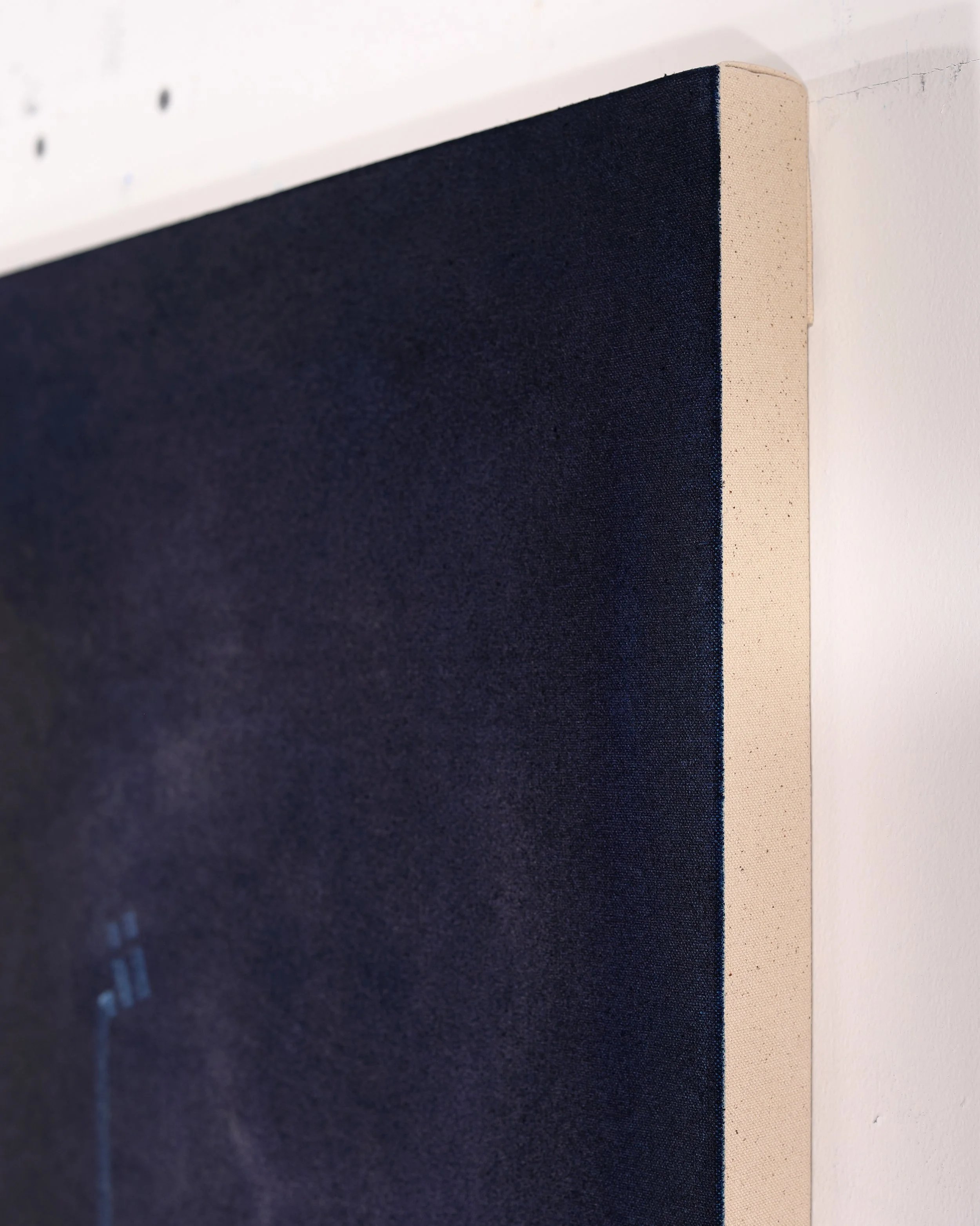  raw unprimed canvas edges 