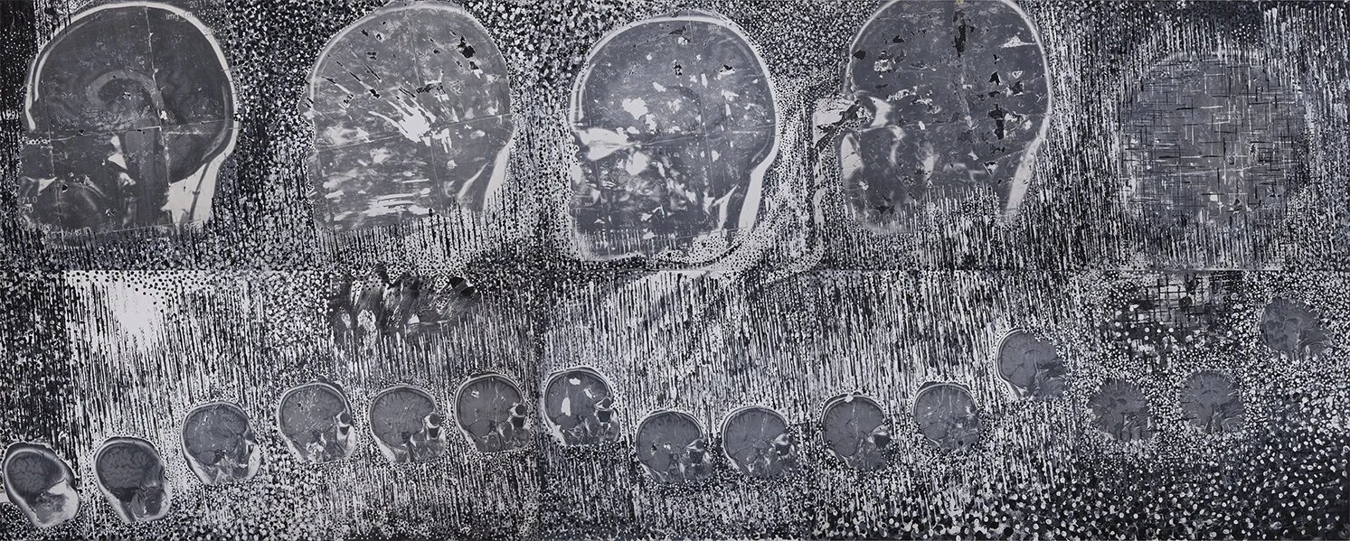 ANNA BIELA 10N3 / PROCESS / ACRYLIC ON CANVAS 140X350 CM / 2012