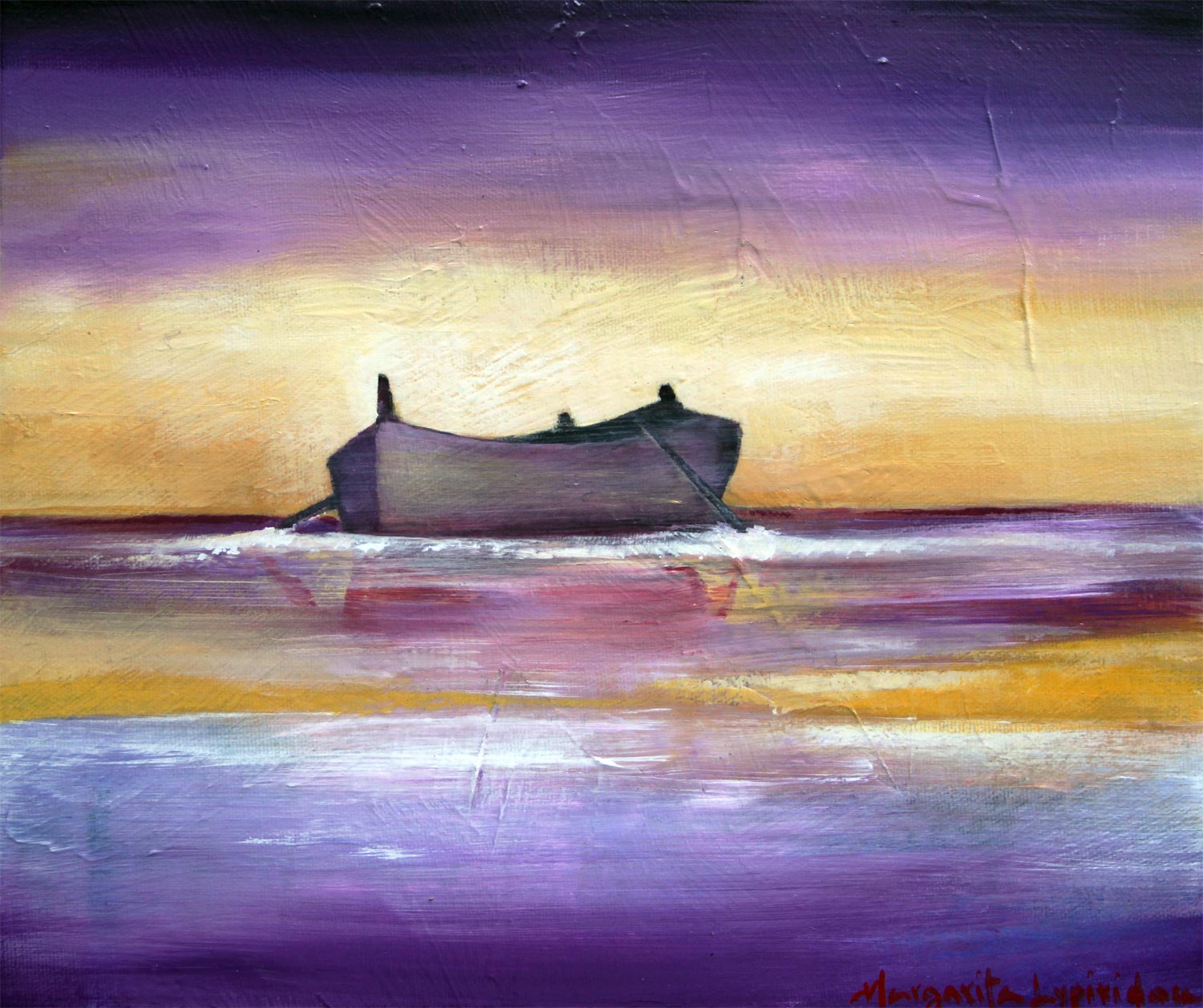 Lonely Boat  -  SOLD