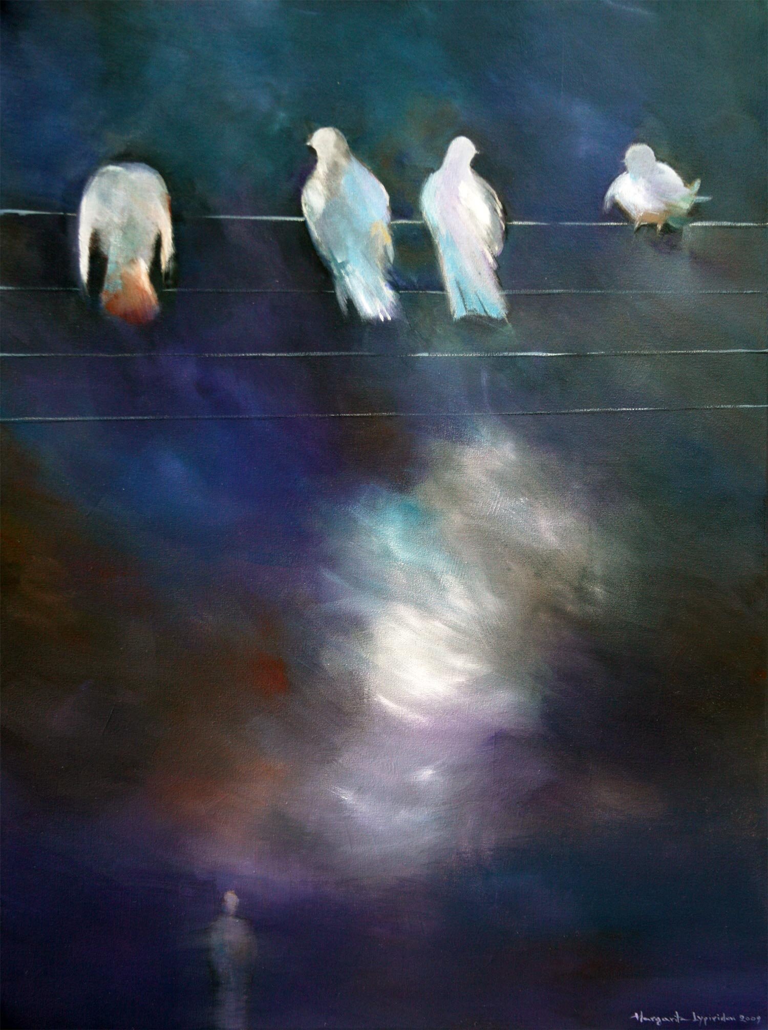 Birds On A Wire  -  SOLD