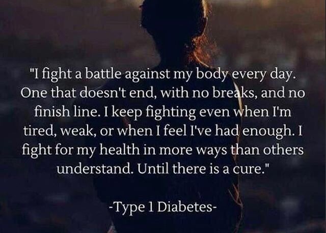 The battle that happens everyday is real, and exhausting. Even if those with T1D don&rsquo;t show it.