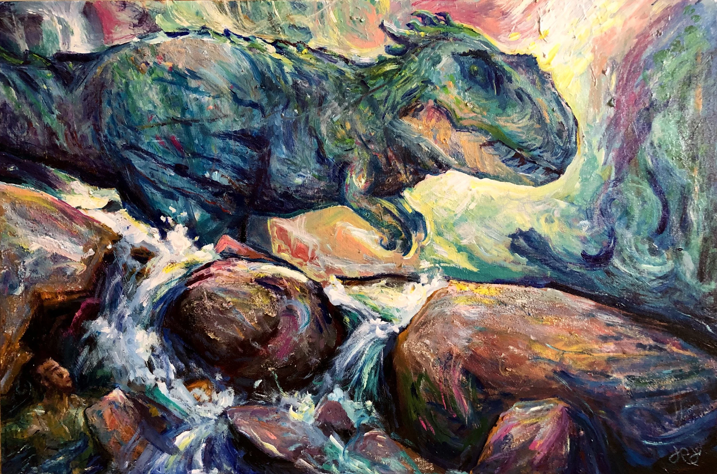 Hidden, Not Safe - 24”x36”