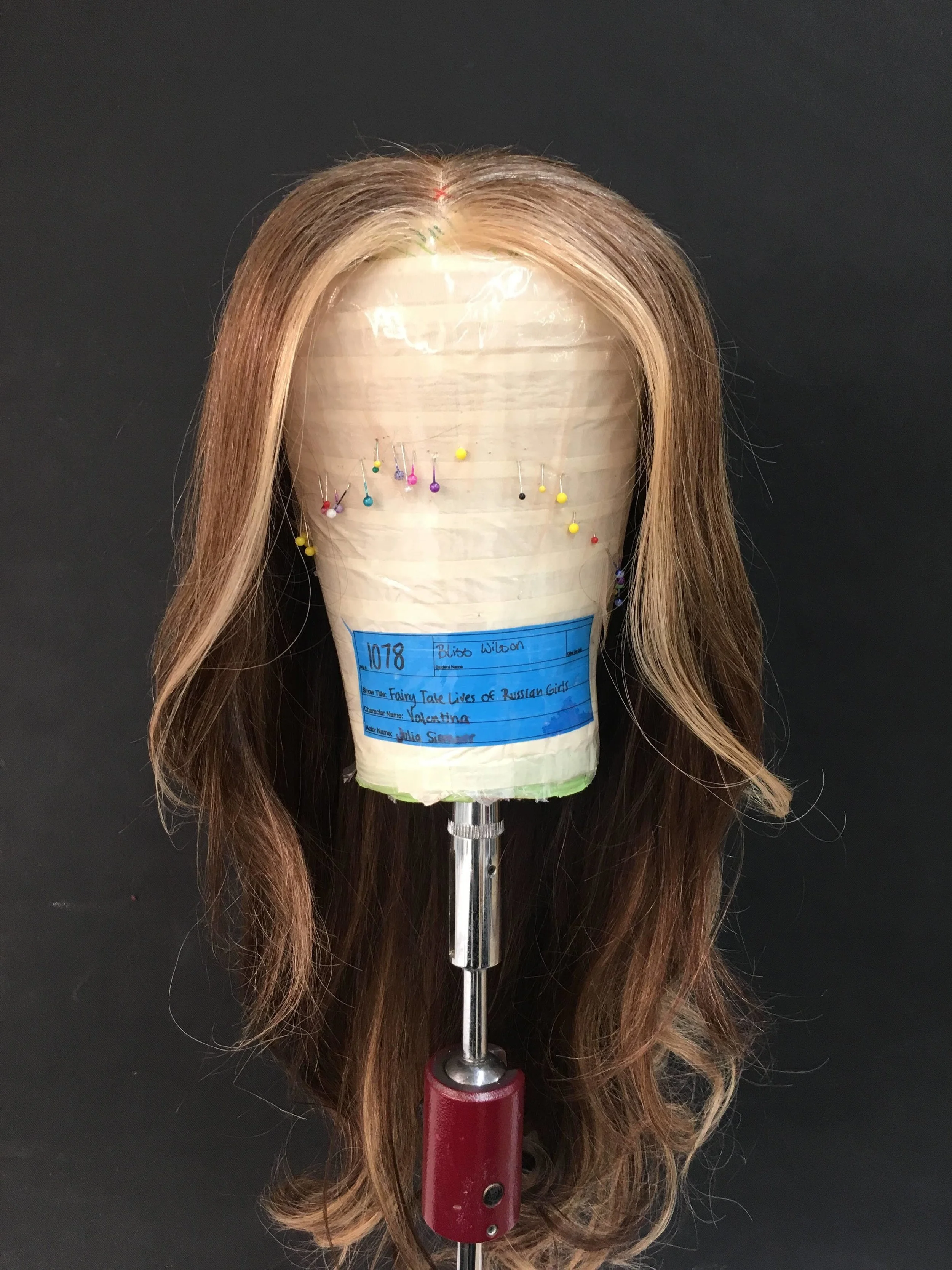  Wig Refront for  The Fairytale Lives of Russian Girls  at UNCSA  Wig Design by Bliss Wilson, Assisted by Alex Howard 