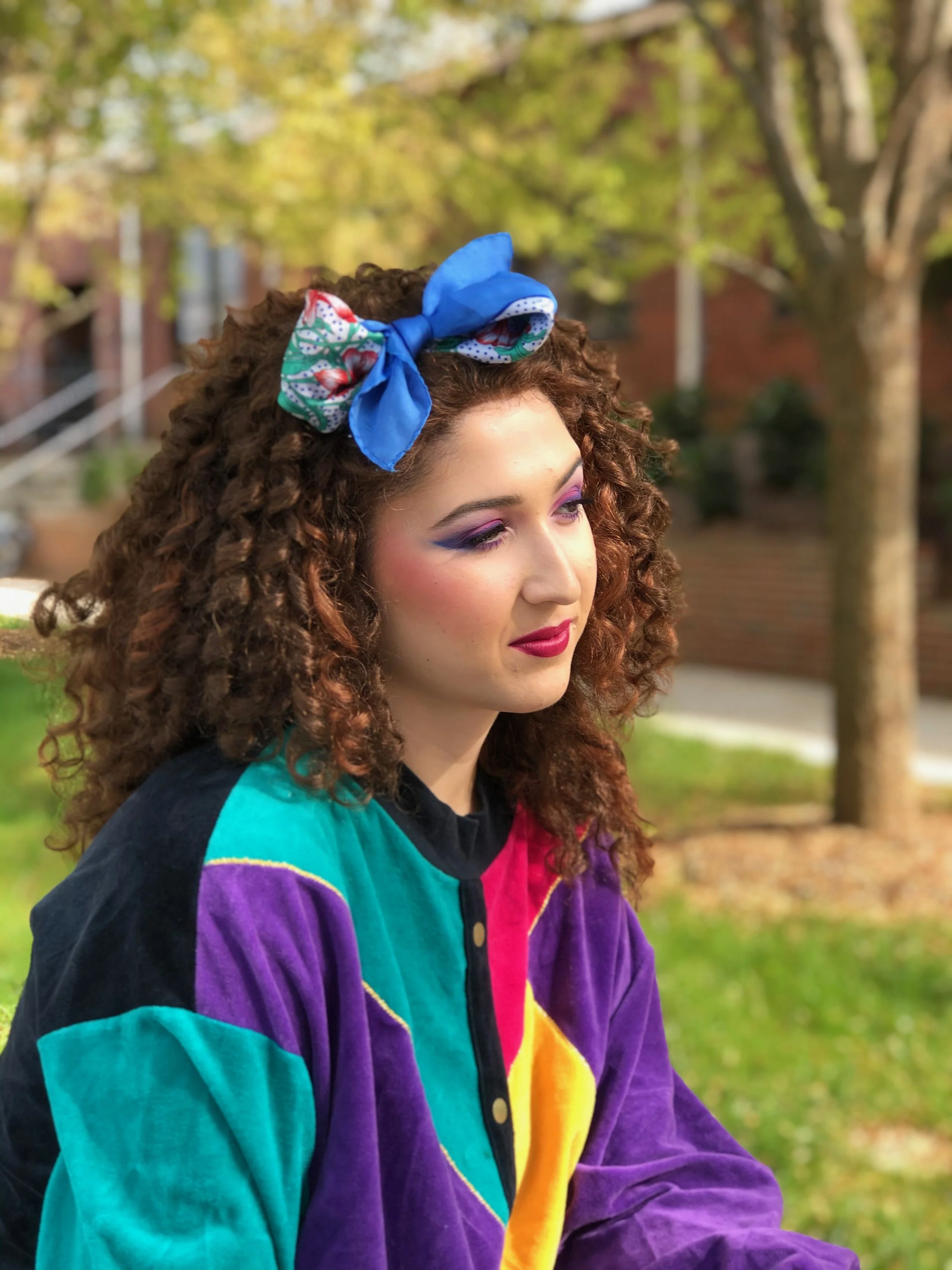  1980s Inspired Wig Style and Makeup Application  Modeled by Sam Varriale 