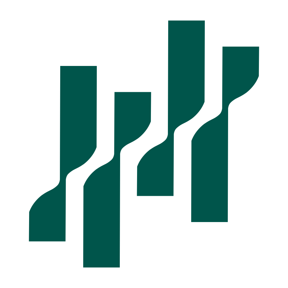 Geometric drawing of an outline square with sections divided by vertical, horizontal, and circle lines.
